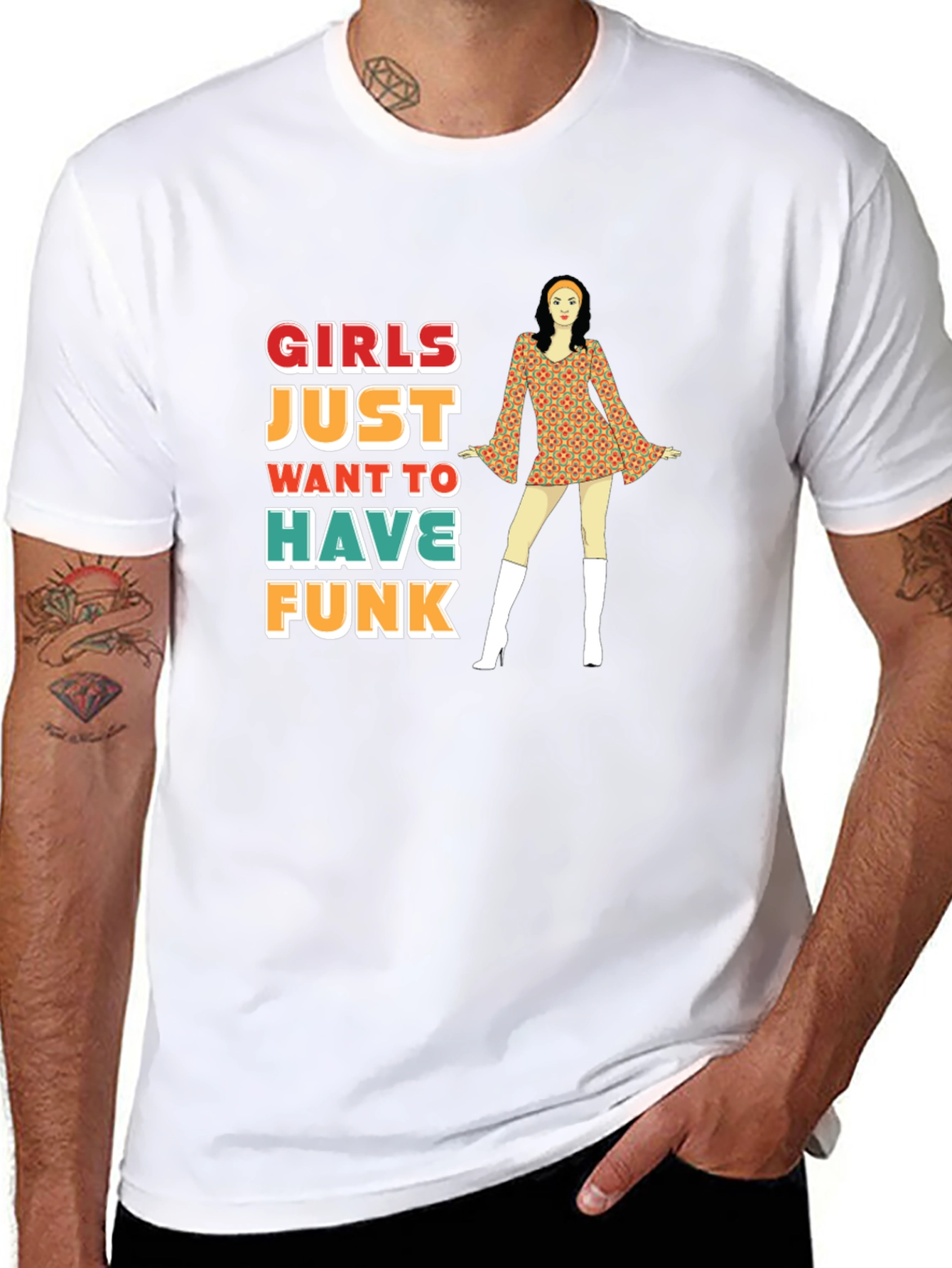 Girls Just Want to Have Funk Retro T-Shirt