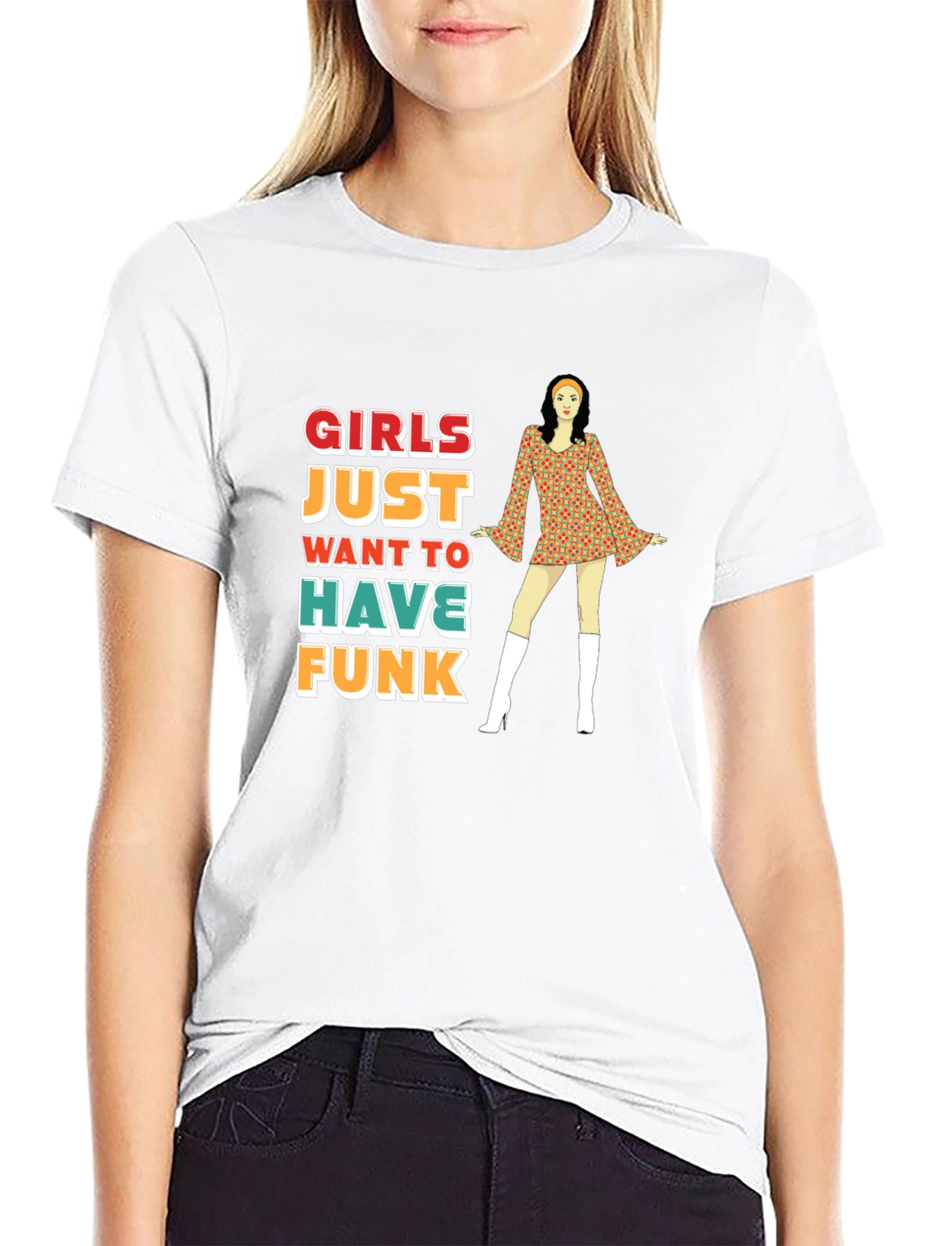 Girls Just Want to Have Funk Retro T-Shirt