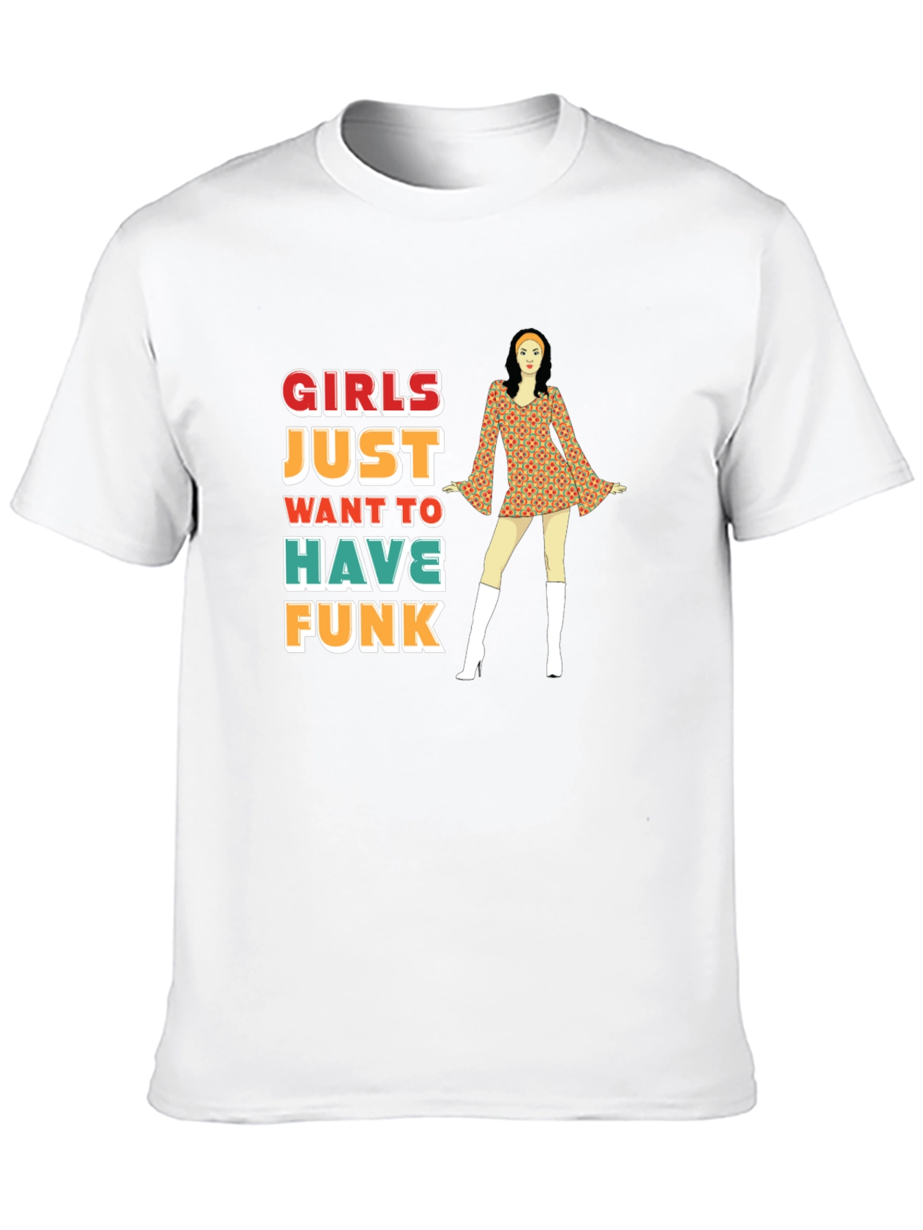 Girls Just Want to Have Funk Retro T-Shirt