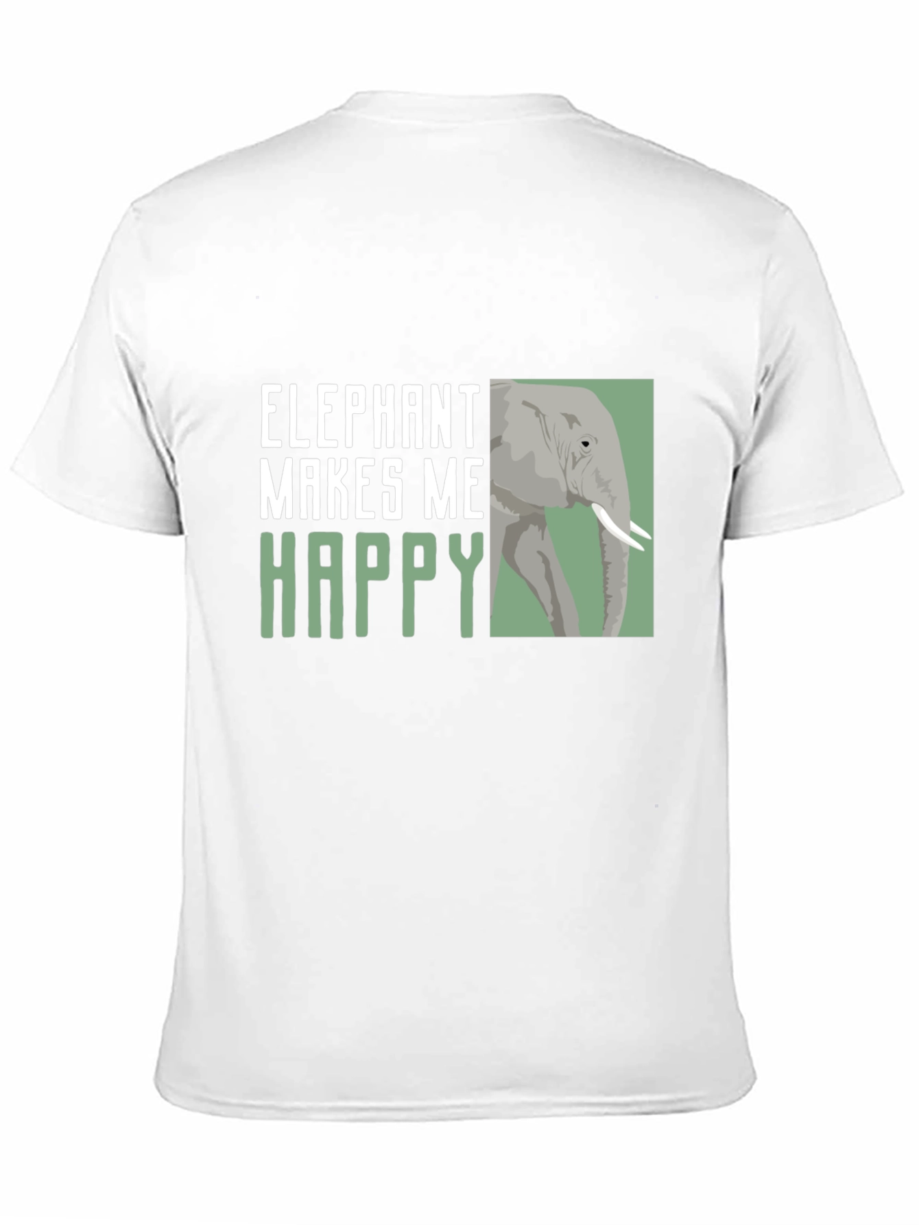 Elephant Makes Me Happy Graphic Tee