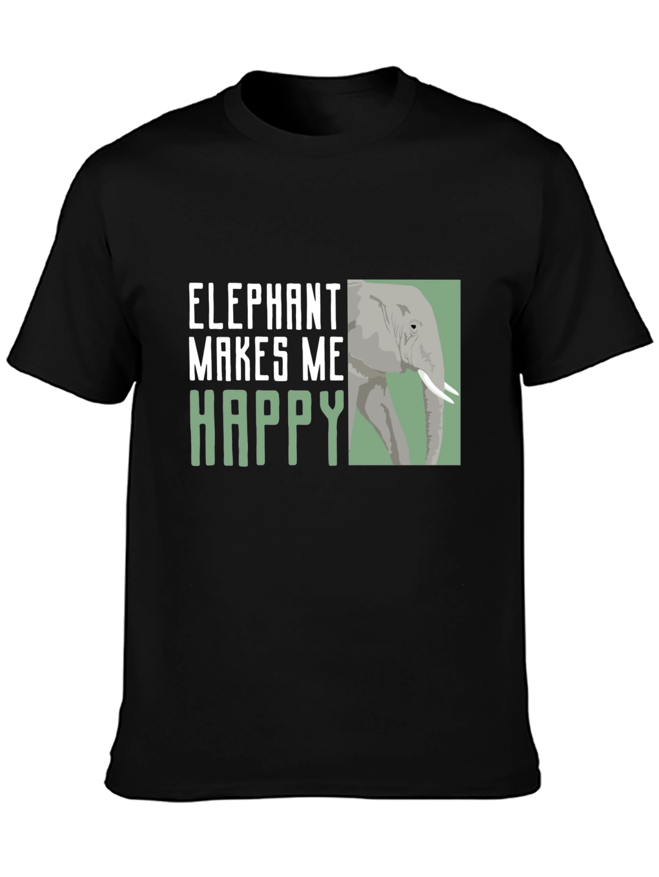 Elephant Makes Me Happy Graphic Tee