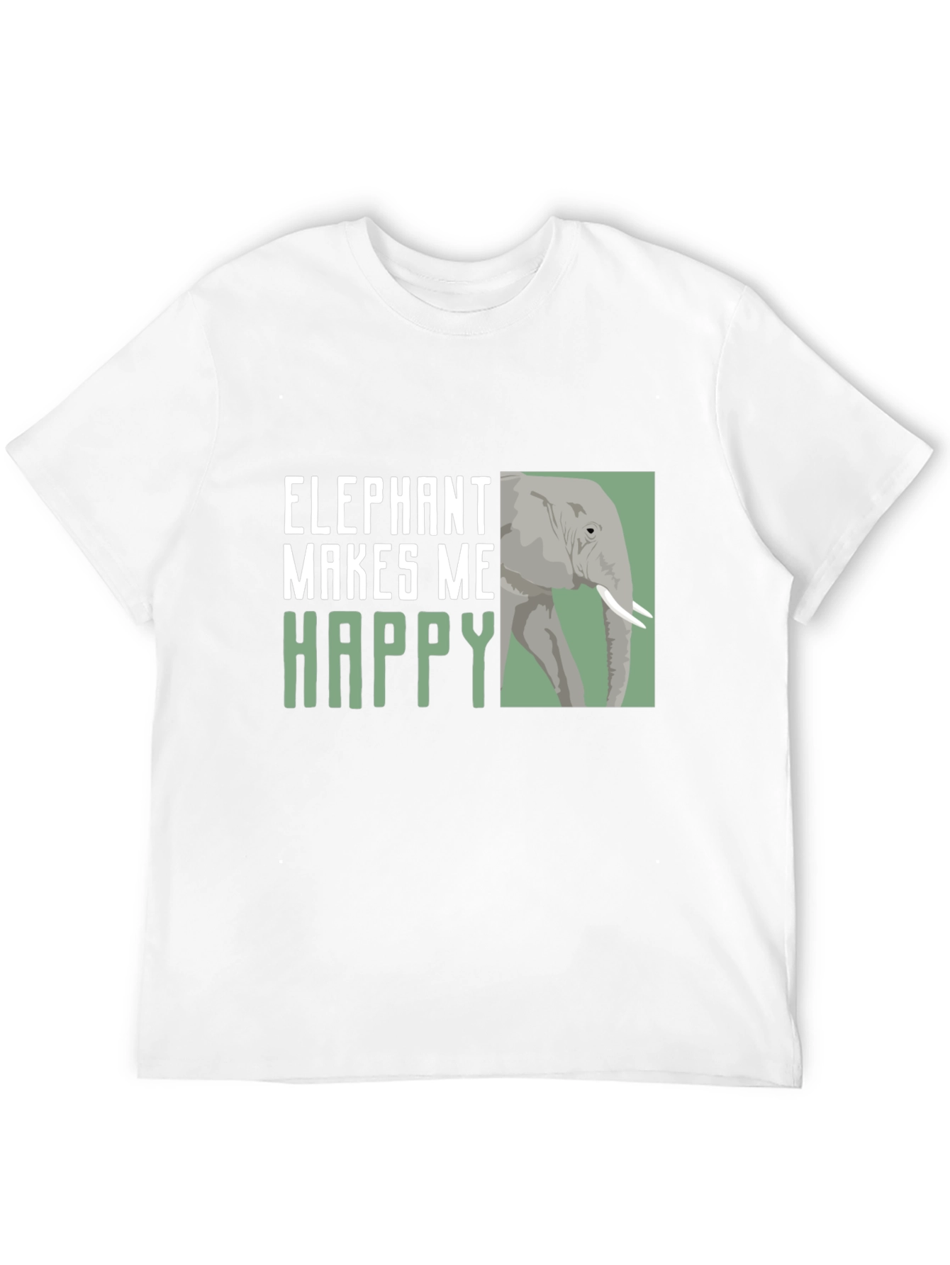 Elephant Makes Me Happy Graphic Tee