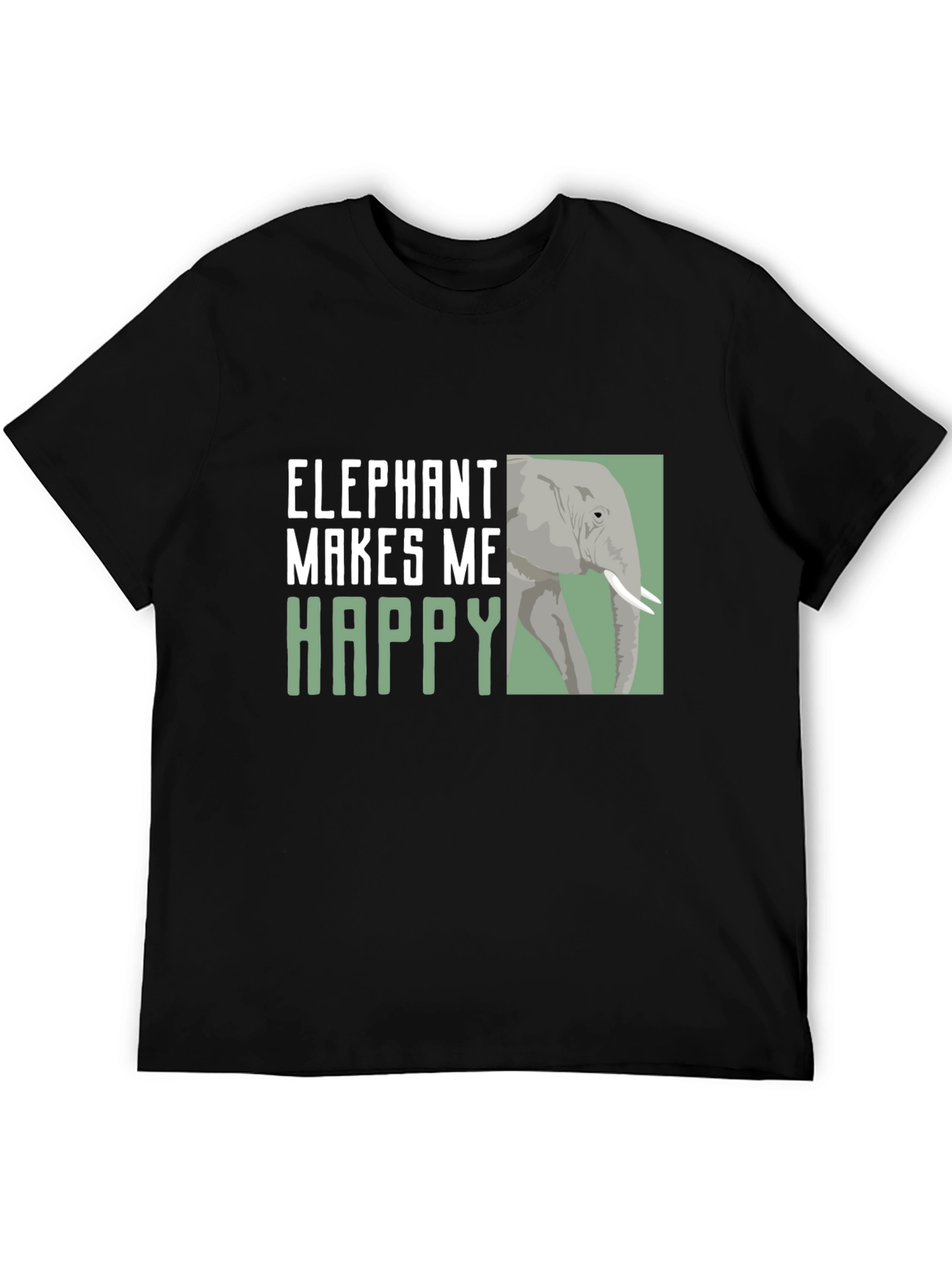 Elephant Makes Me Happy Graphic Tee