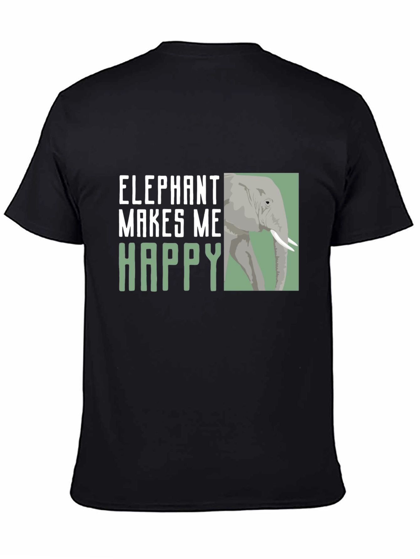 Elephant Makes Me Happy Graphic Tee