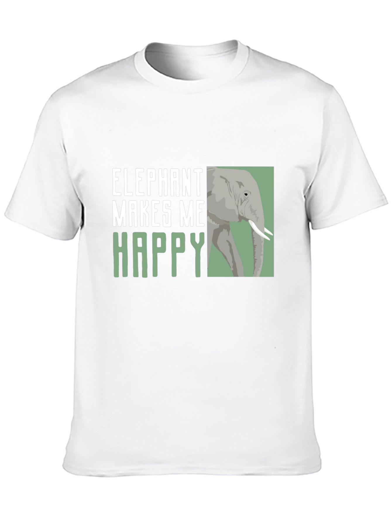 Elephant Makes Me Happy Graphic Tee