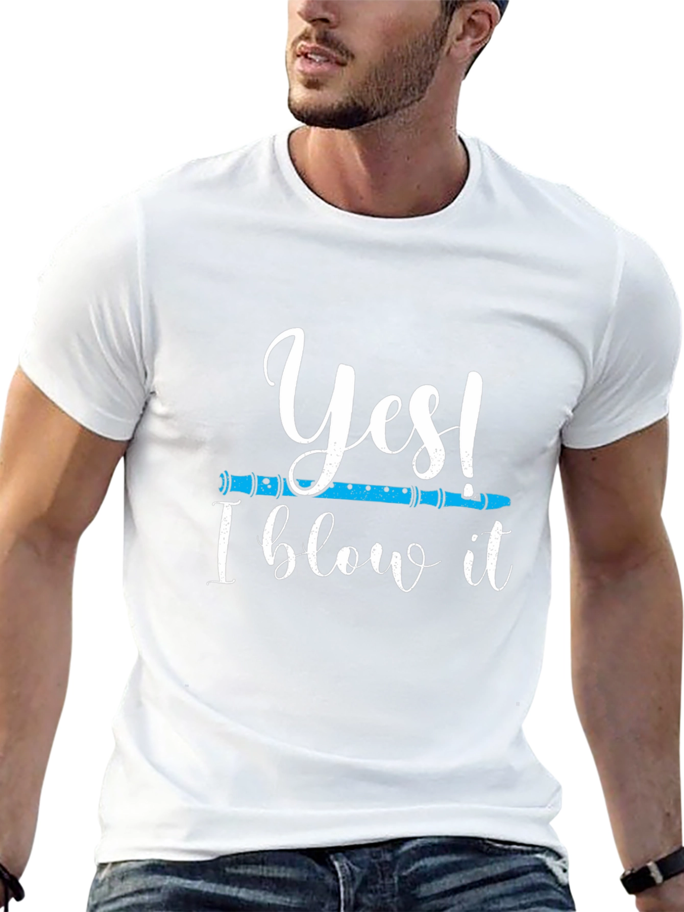 Yes I Blow It T-Shirt - Funny Music Tee