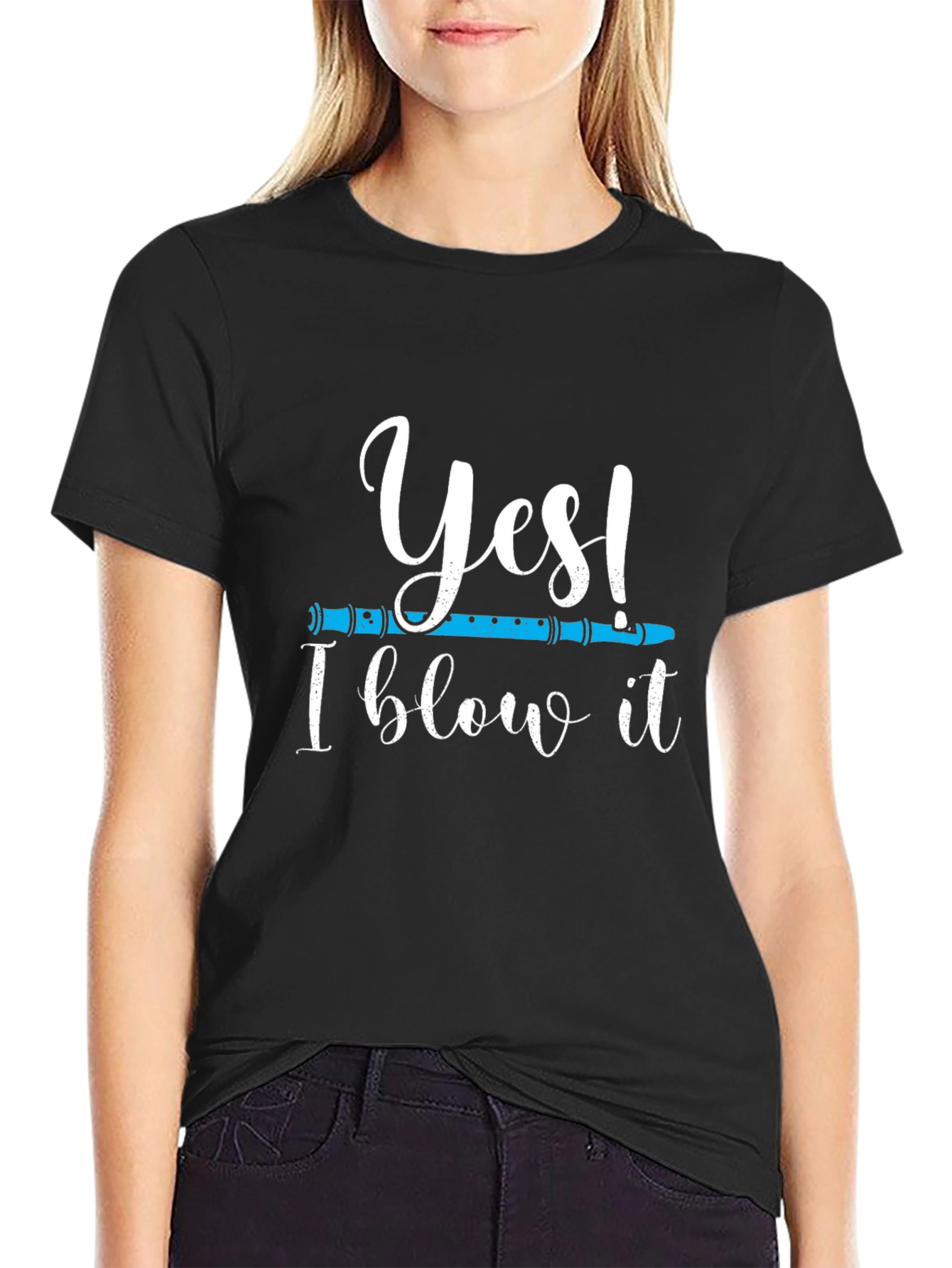 Yes I Blow It T-Shirt - Funny Music Tee