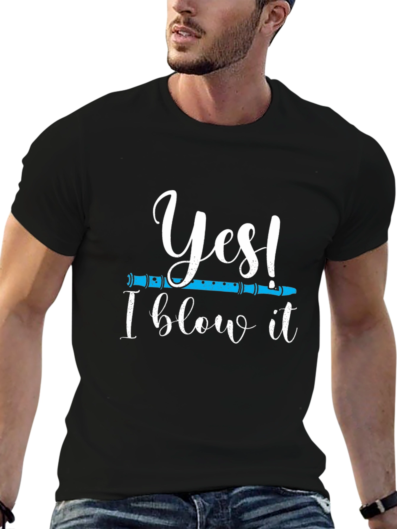 Yes I Blow It T-Shirt - Funny Music Tee