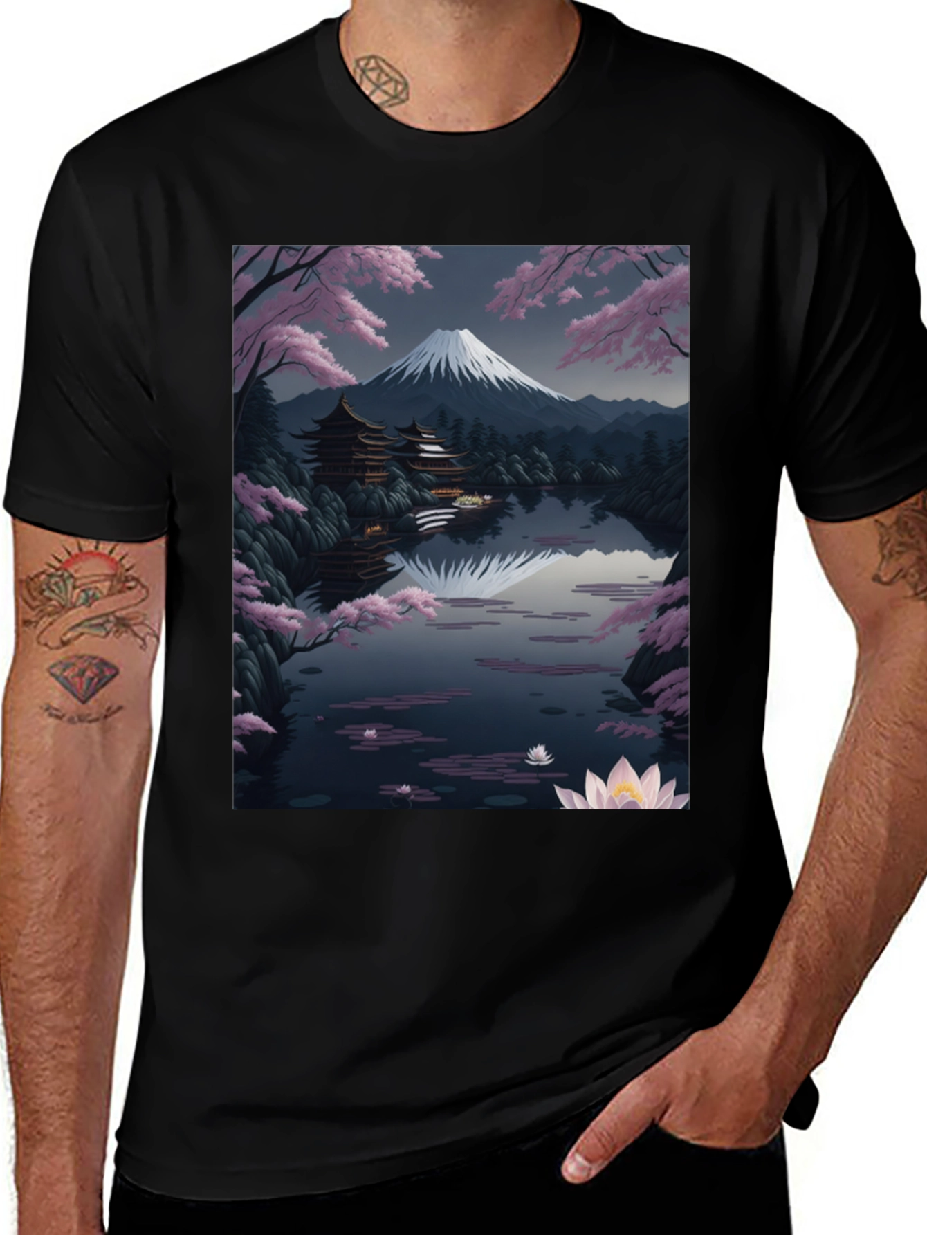 Japanese Scenery Graphic Tee