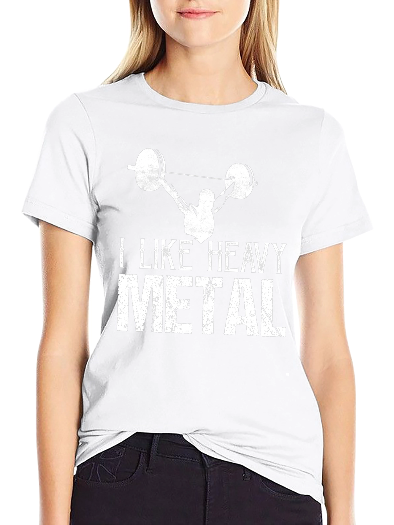 Heavy Metal Gym T-Shirt - Black Weightlifting Design