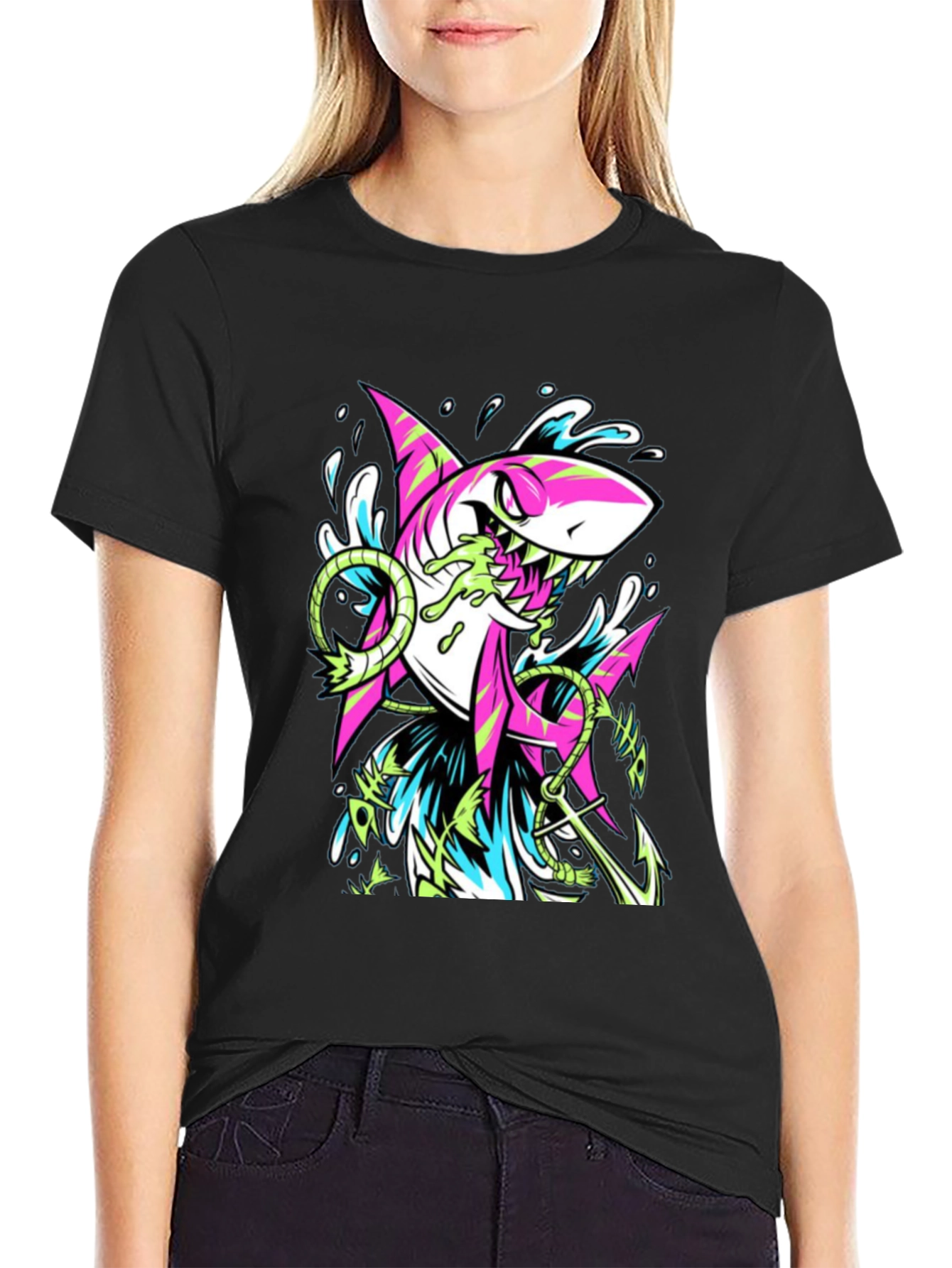 Shark Anchor Graphic Tee