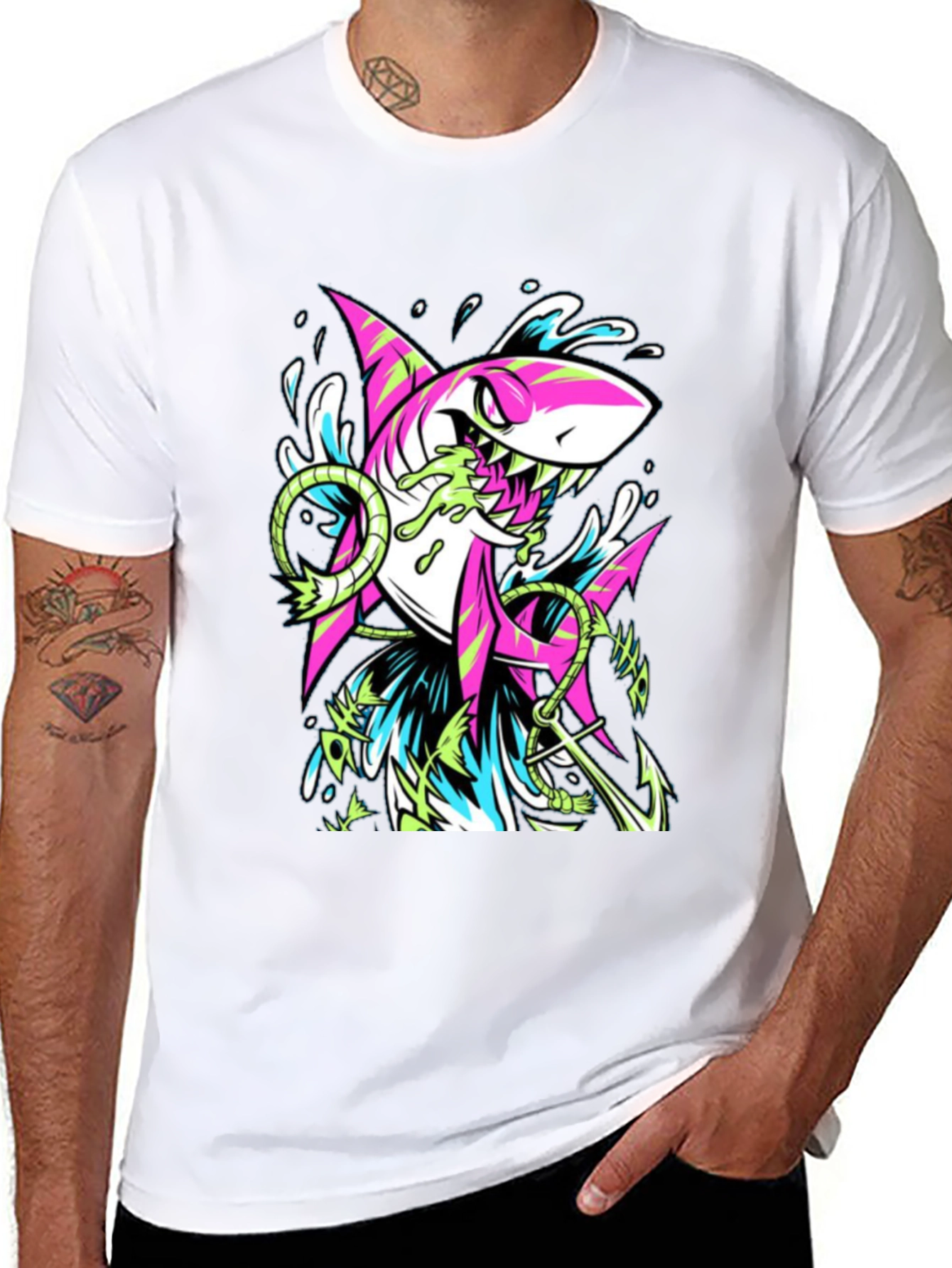 Shark Anchor Graphic Tee