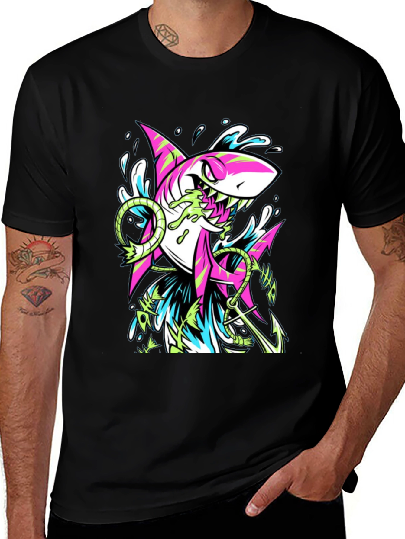 Shark Anchor Graphic Tee