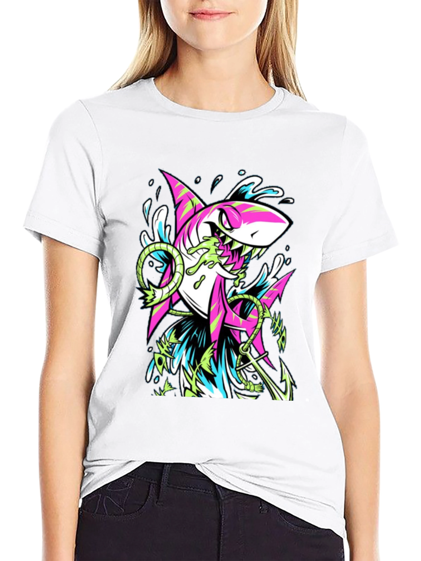 Shark Anchor Graphic Tee