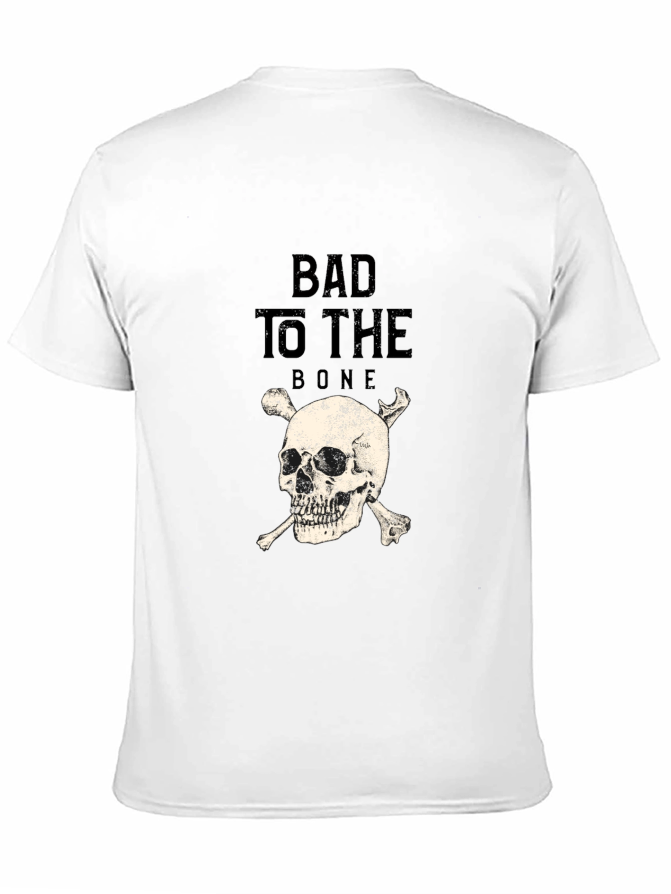 Bad to the Bone Skull Graphic Tee