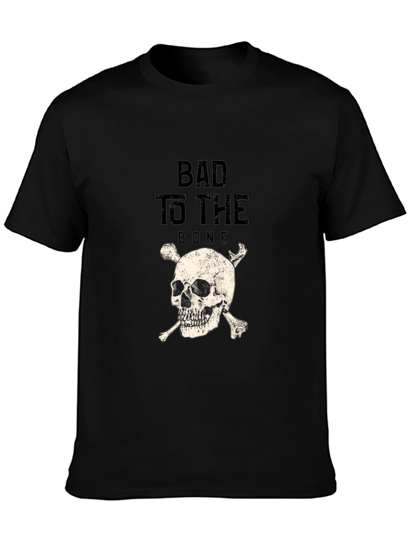 Bad to the Bone Skull Graphic Tee