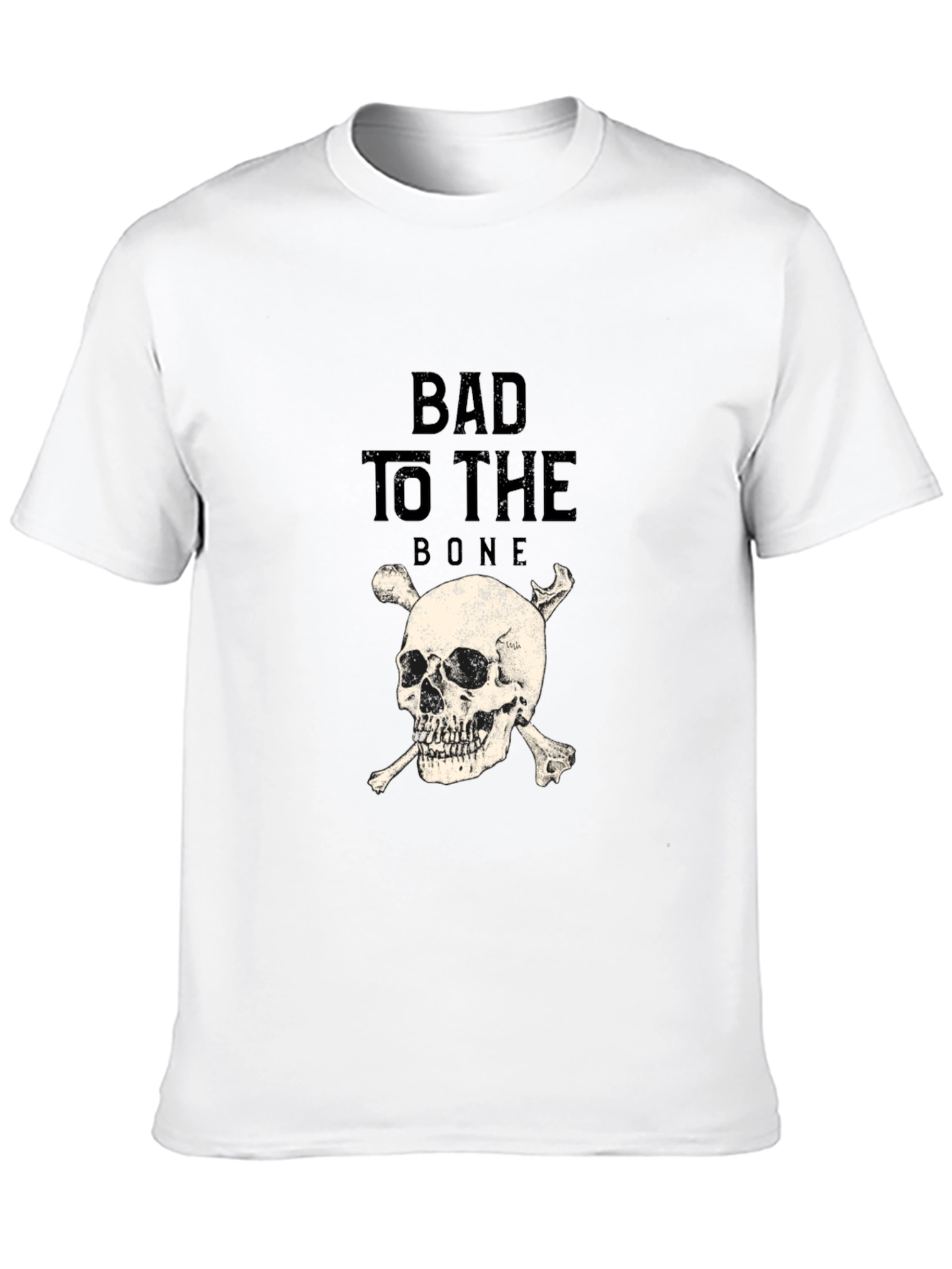 Bad to the Bone Skull Graphic Tee