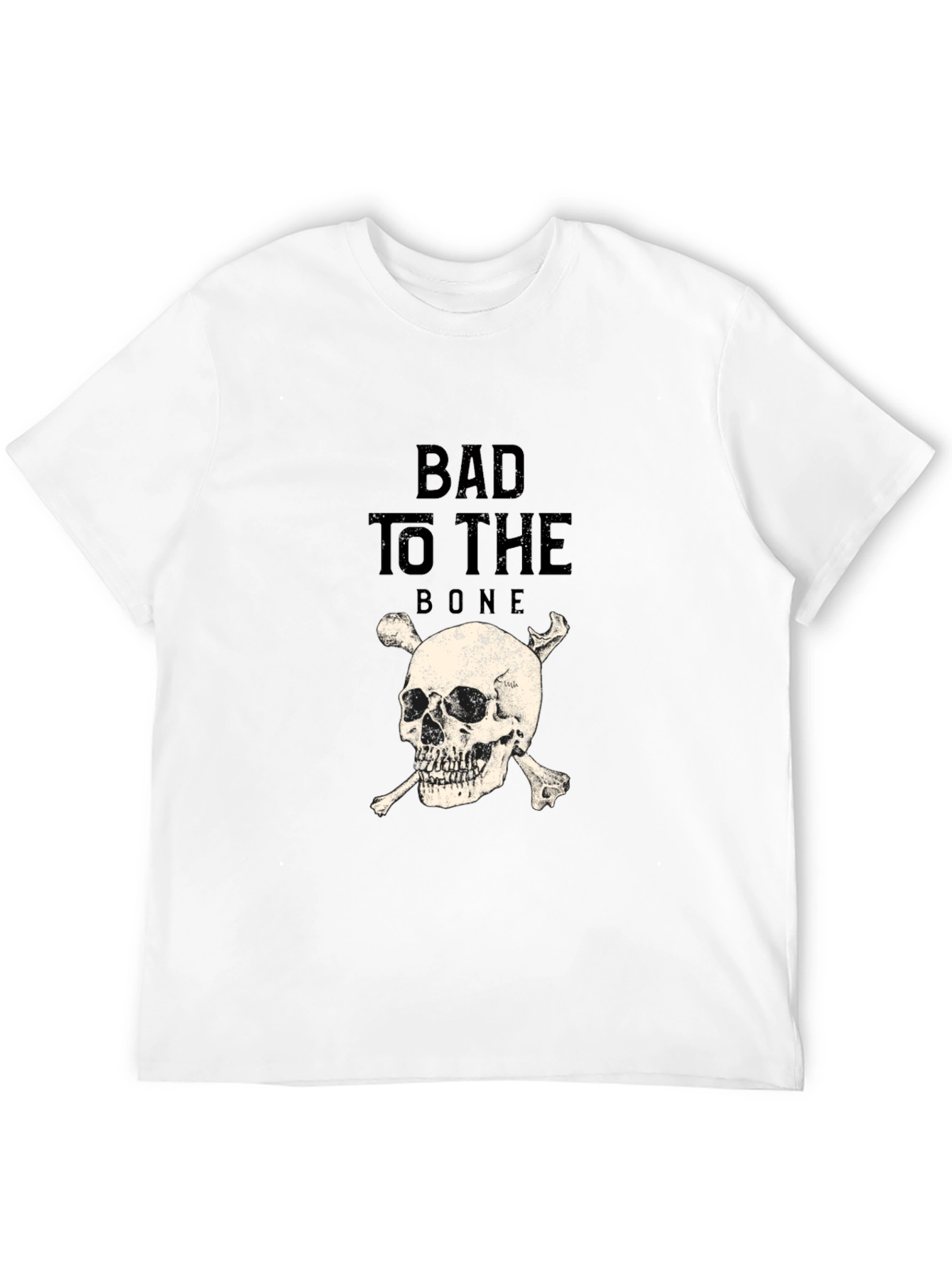 Bad to the Bone Skull Graphic Tee