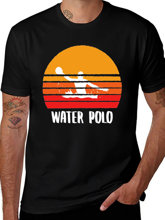 Vintage Water Polo Sunset Graphic T-Shirt