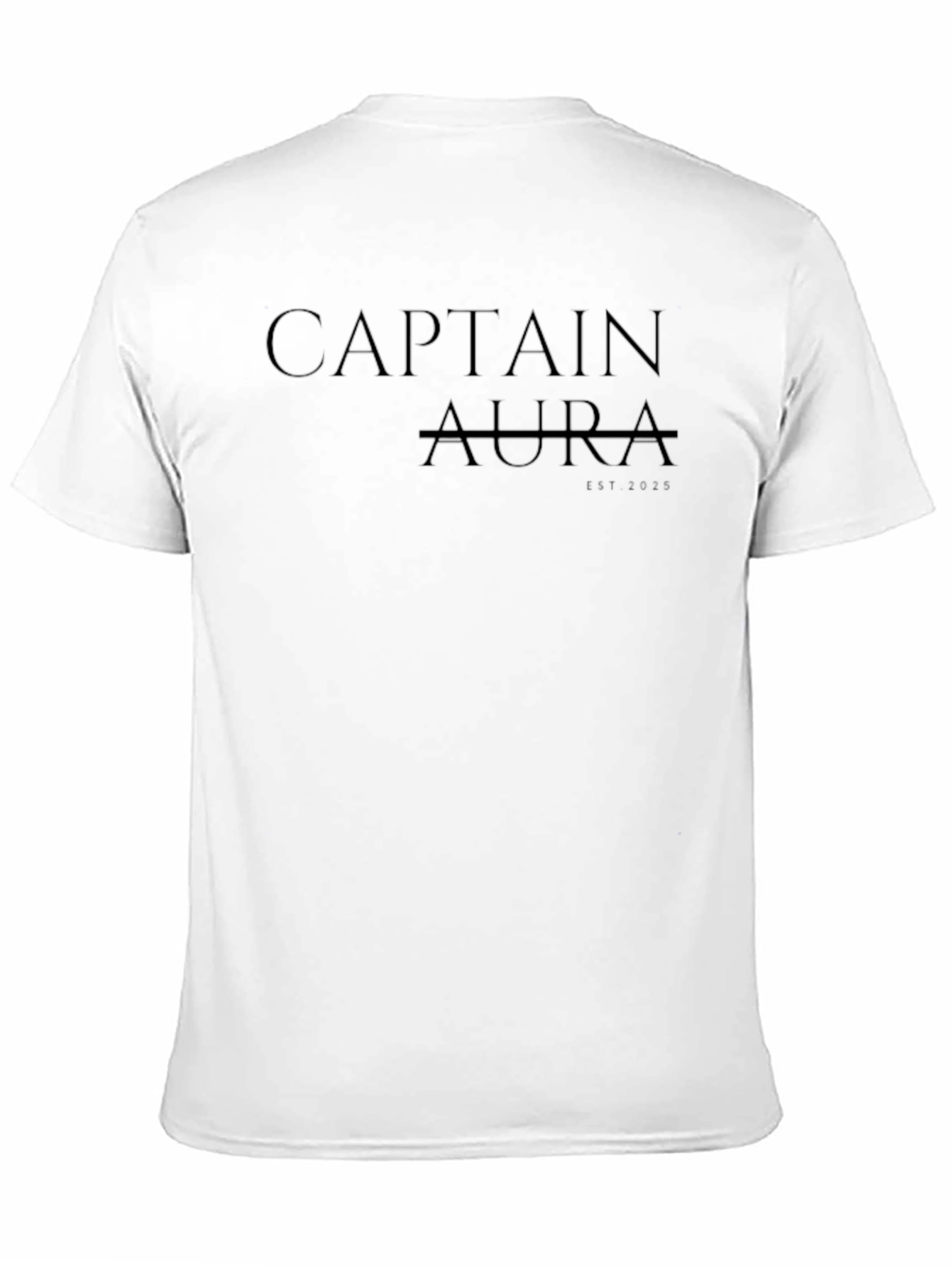Captain Aura Black T-Shirt - Modern Design