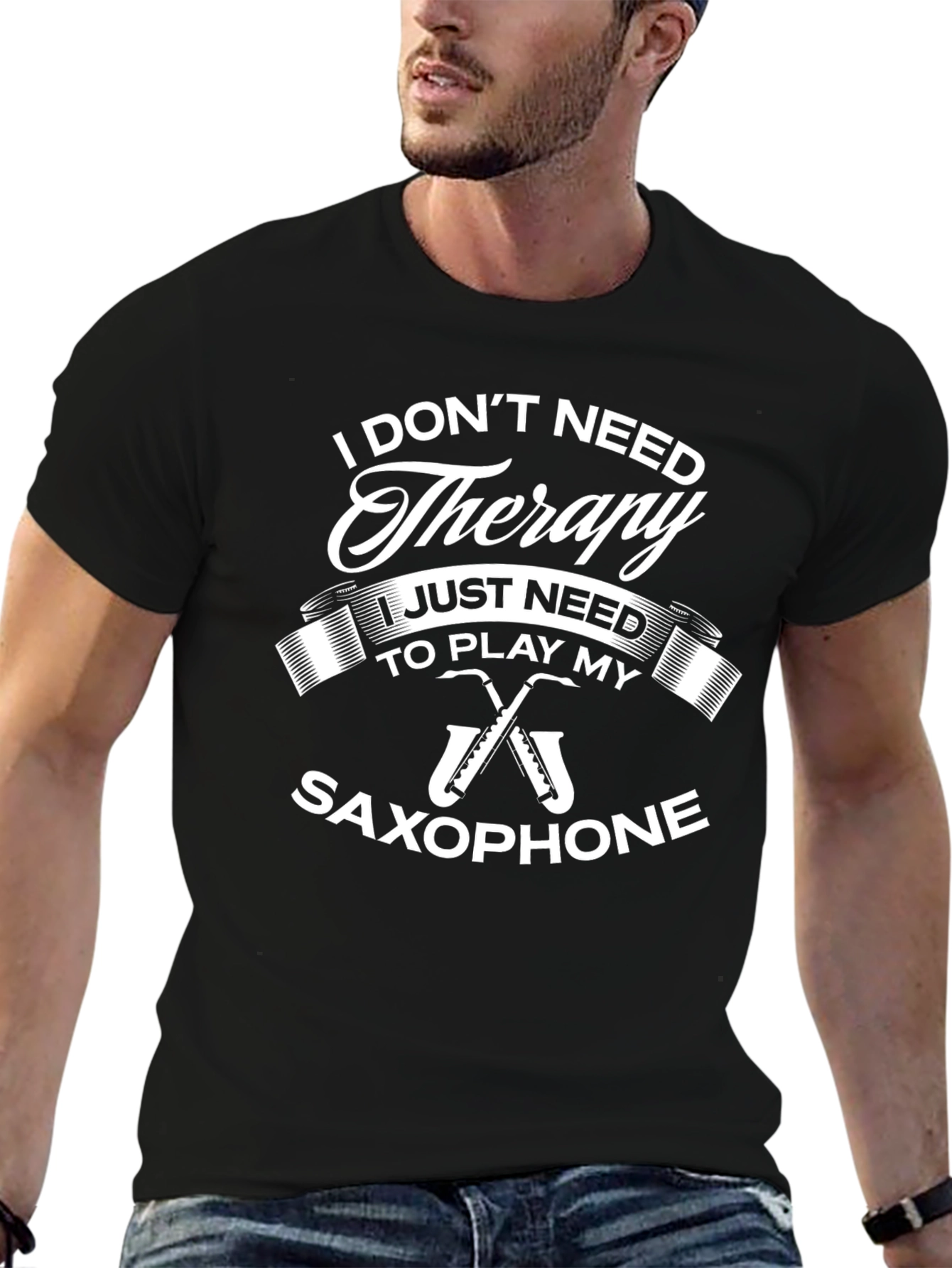 Saxophone Therapy T-Shirt - Musicians Apparel