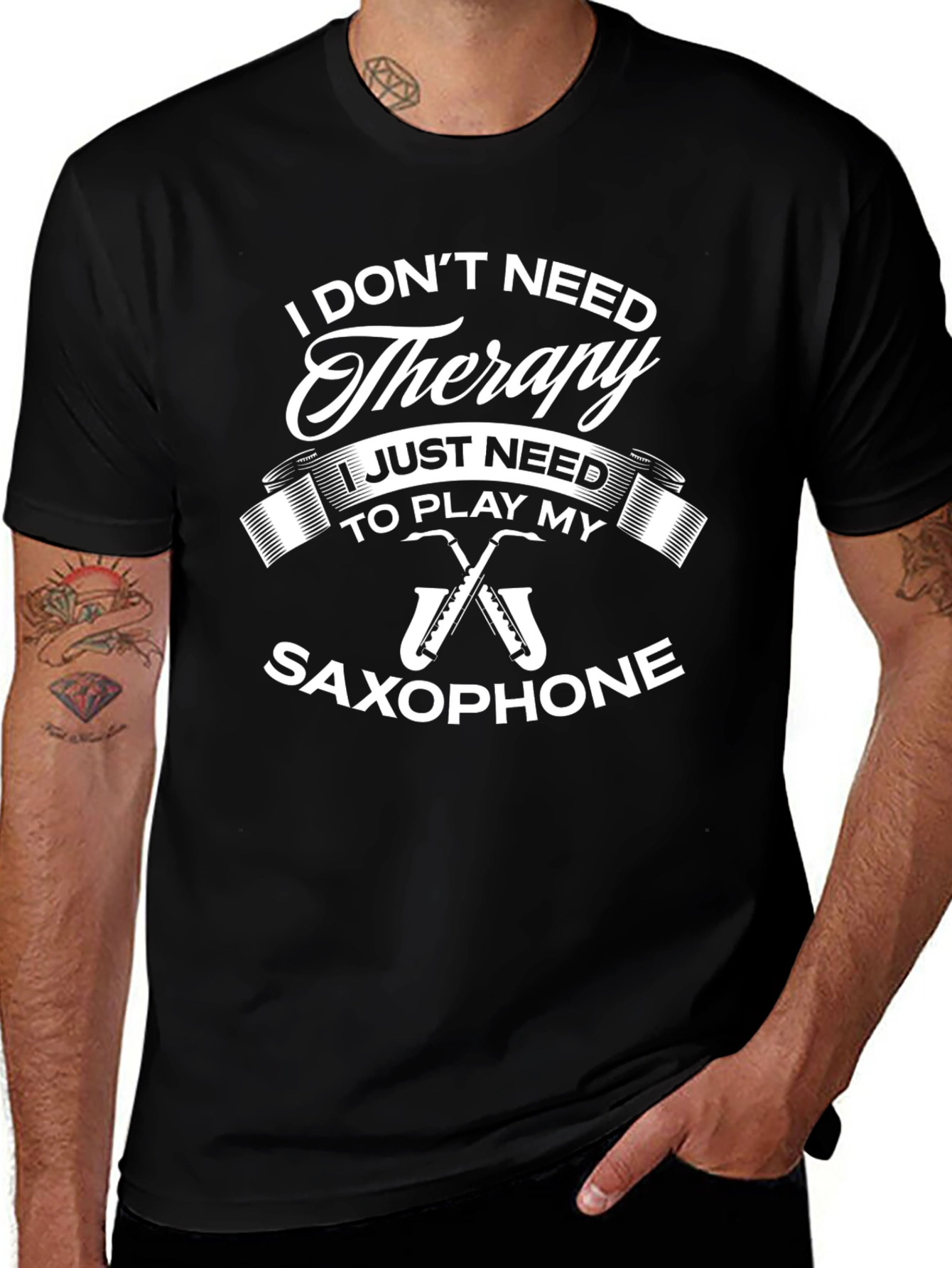 Saxophone Therapy T-Shirt - Musicians Apparel