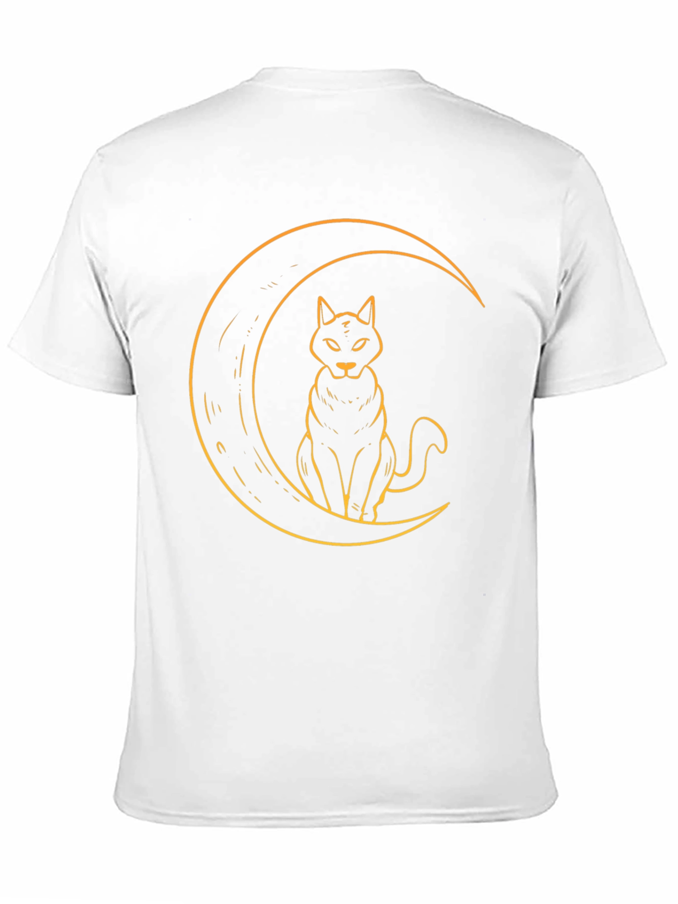 Cat Moon Graphic T-Shirt - Soft Cotton Tee