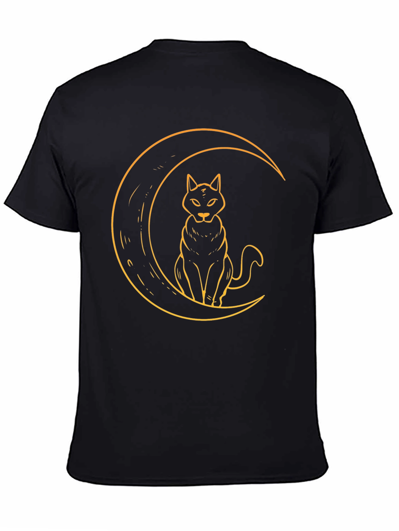 Cat Moon Graphic T-Shirt - Soft Cotton Tee