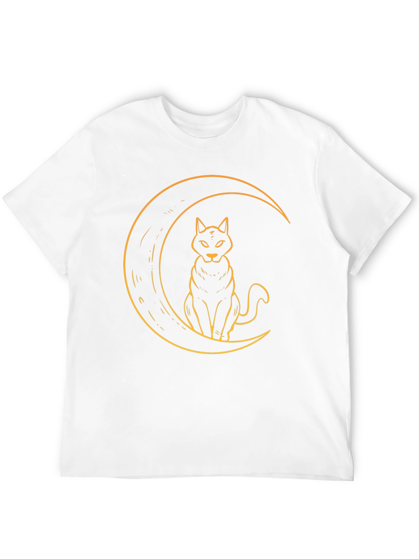 Cat Moon Graphic T-Shirt - Soft Cotton Tee