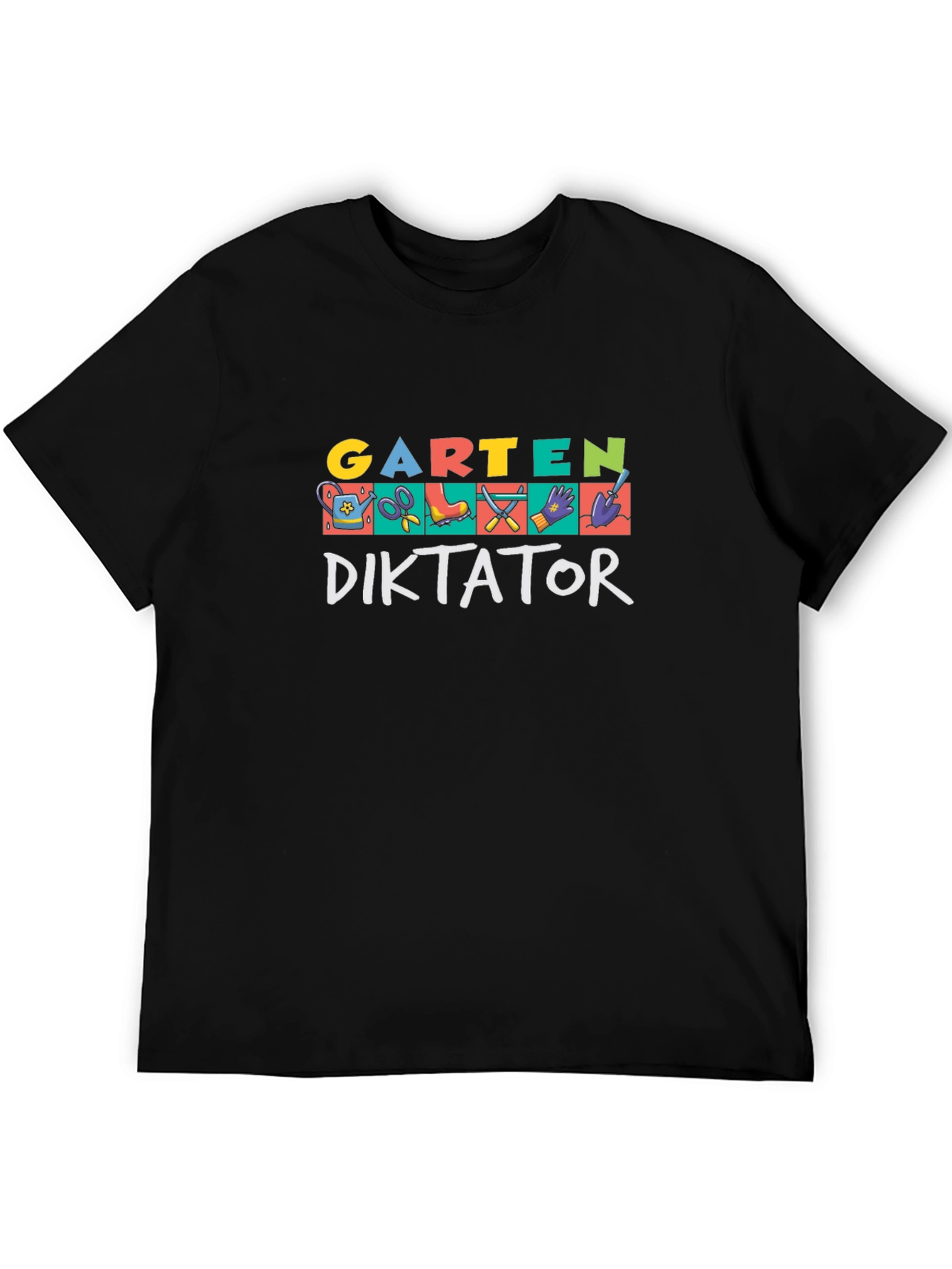 Garten Diktator Black Graphic T-Shirt