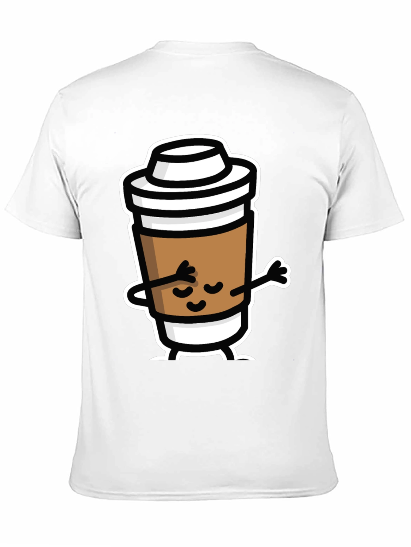 Dabbing Coffee Cup Black T-Shirt