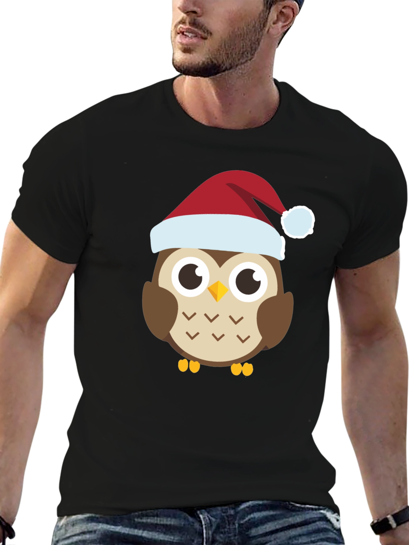 Festive Owl Tee - Holiday Cheer