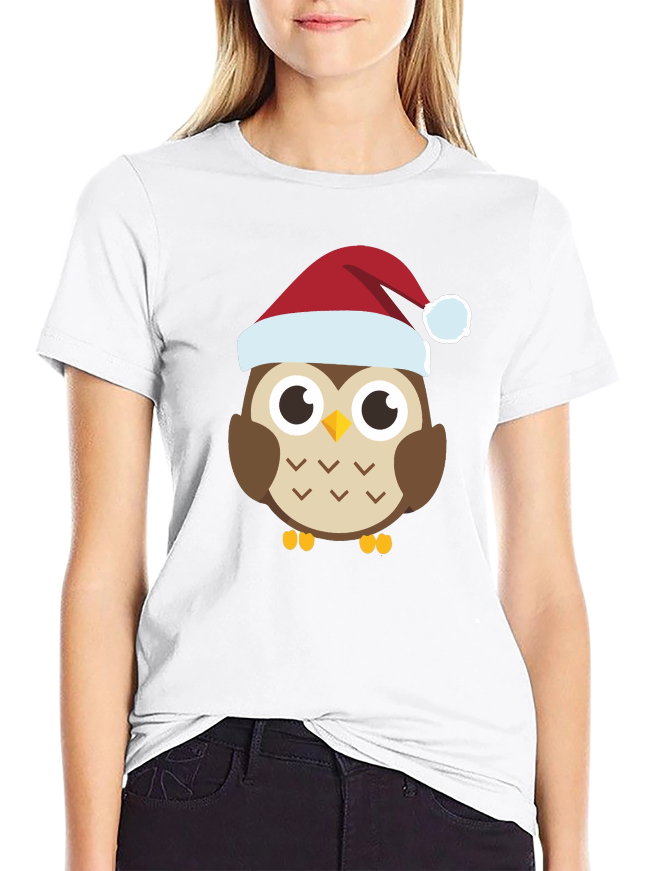 Festive Owl Tee - Holiday Cheer