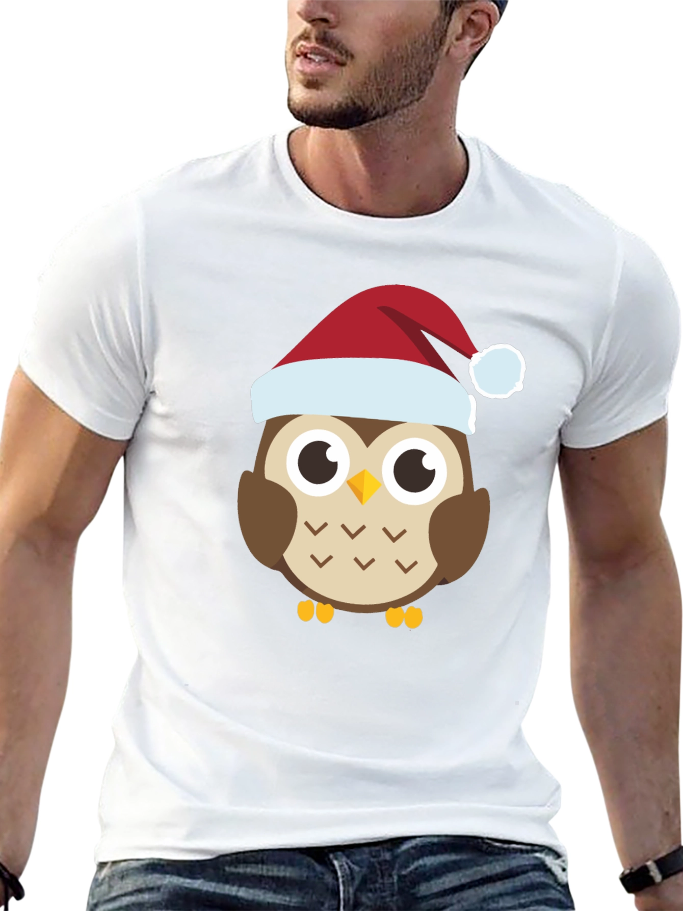 Festive Owl Tee - Holiday Cheer