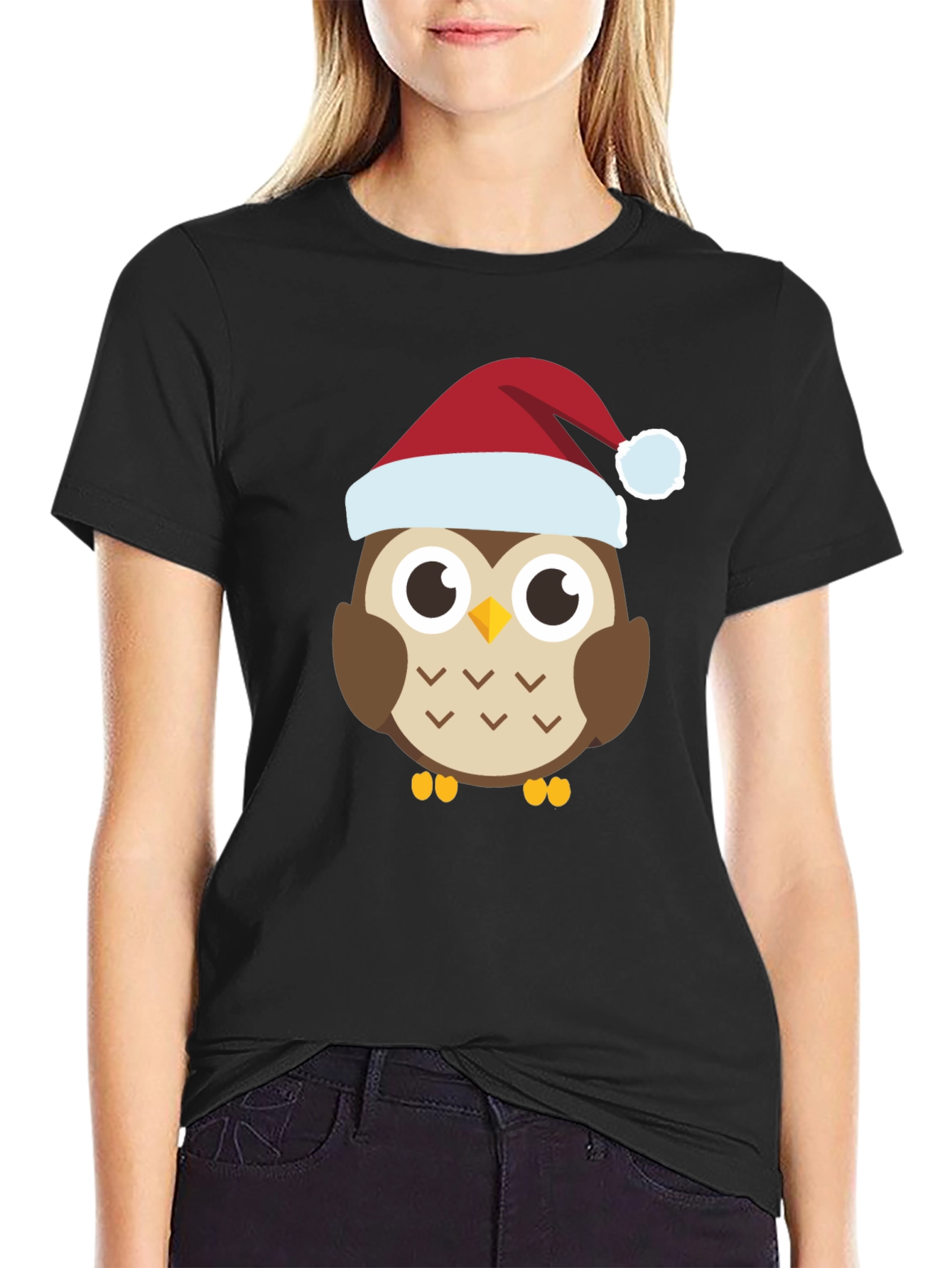 Festive Owl Tee - Holiday Cheer