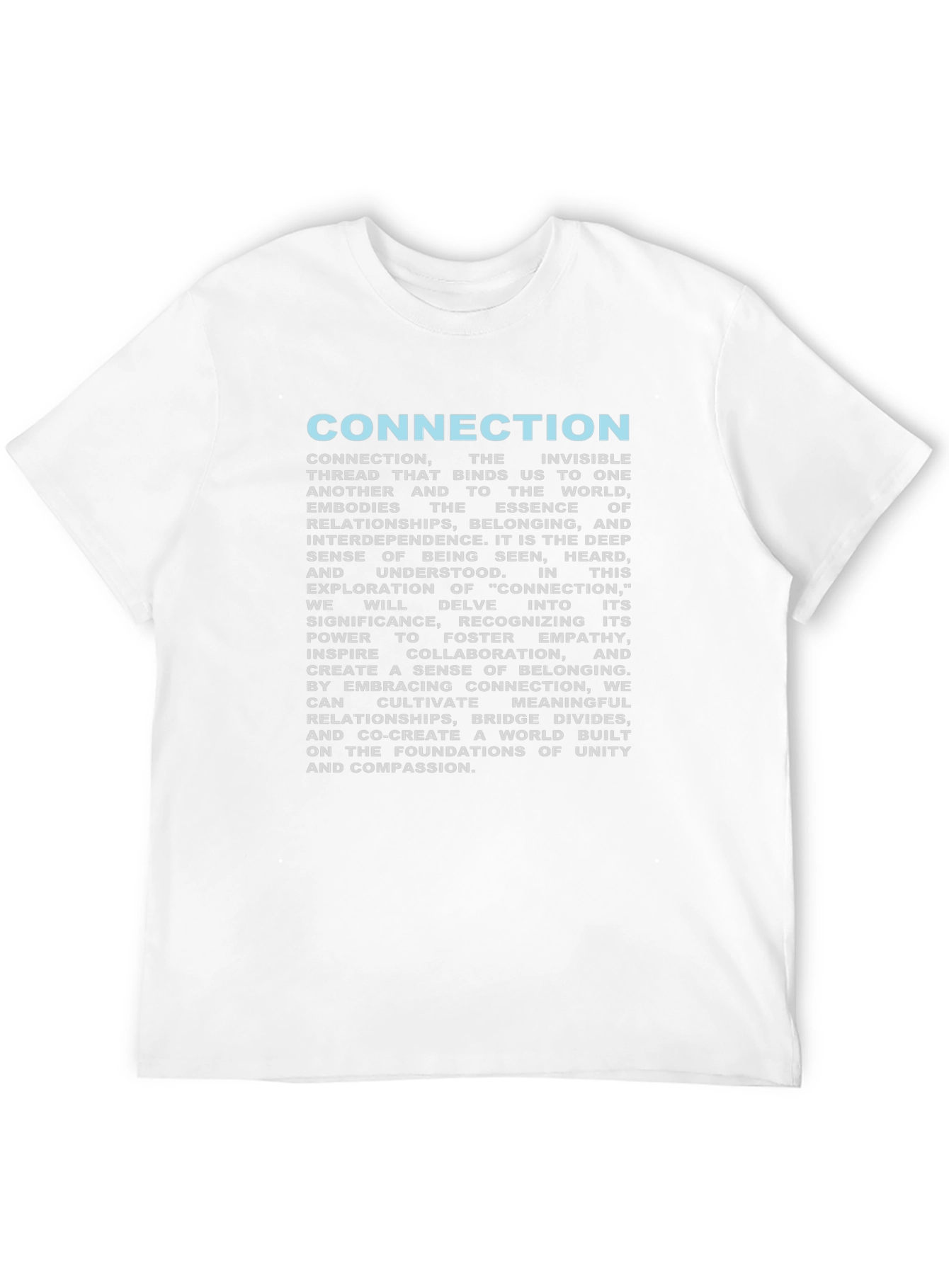 Connection T-Shirt: Unity & Empathy Design