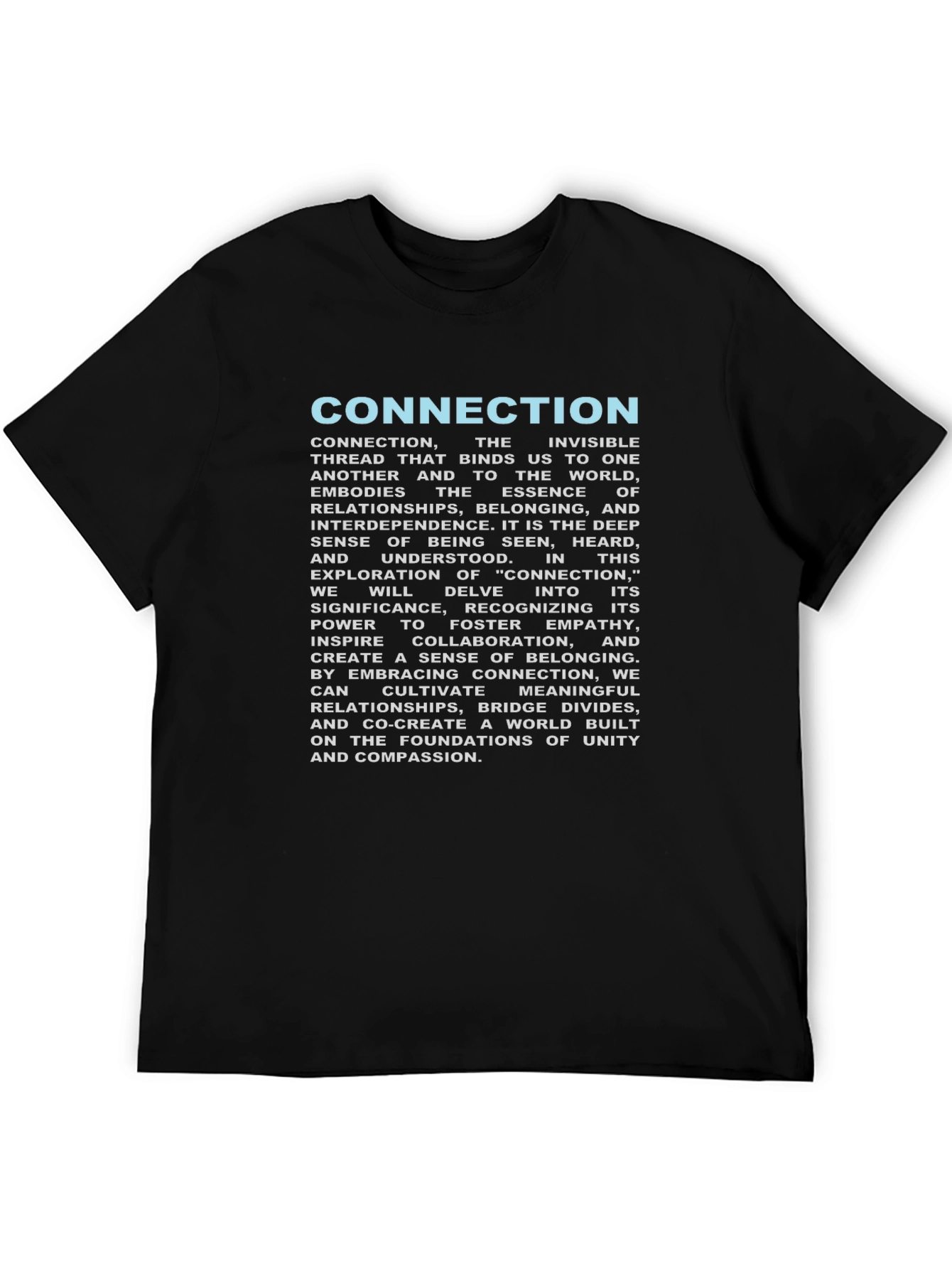 Connection T-Shirt: Unity & Empathy Design