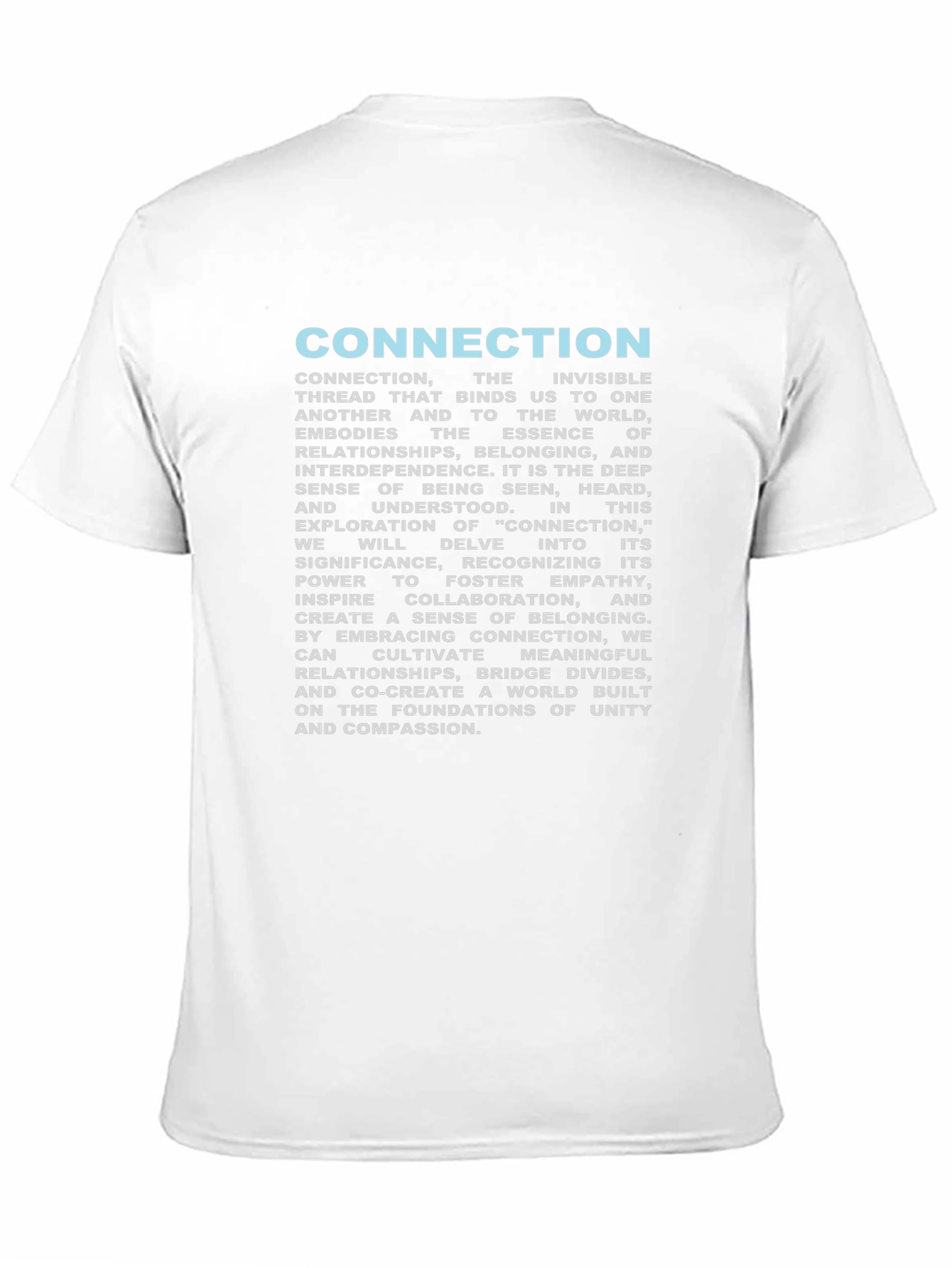 Connection T-Shirt: Unity & Empathy Design