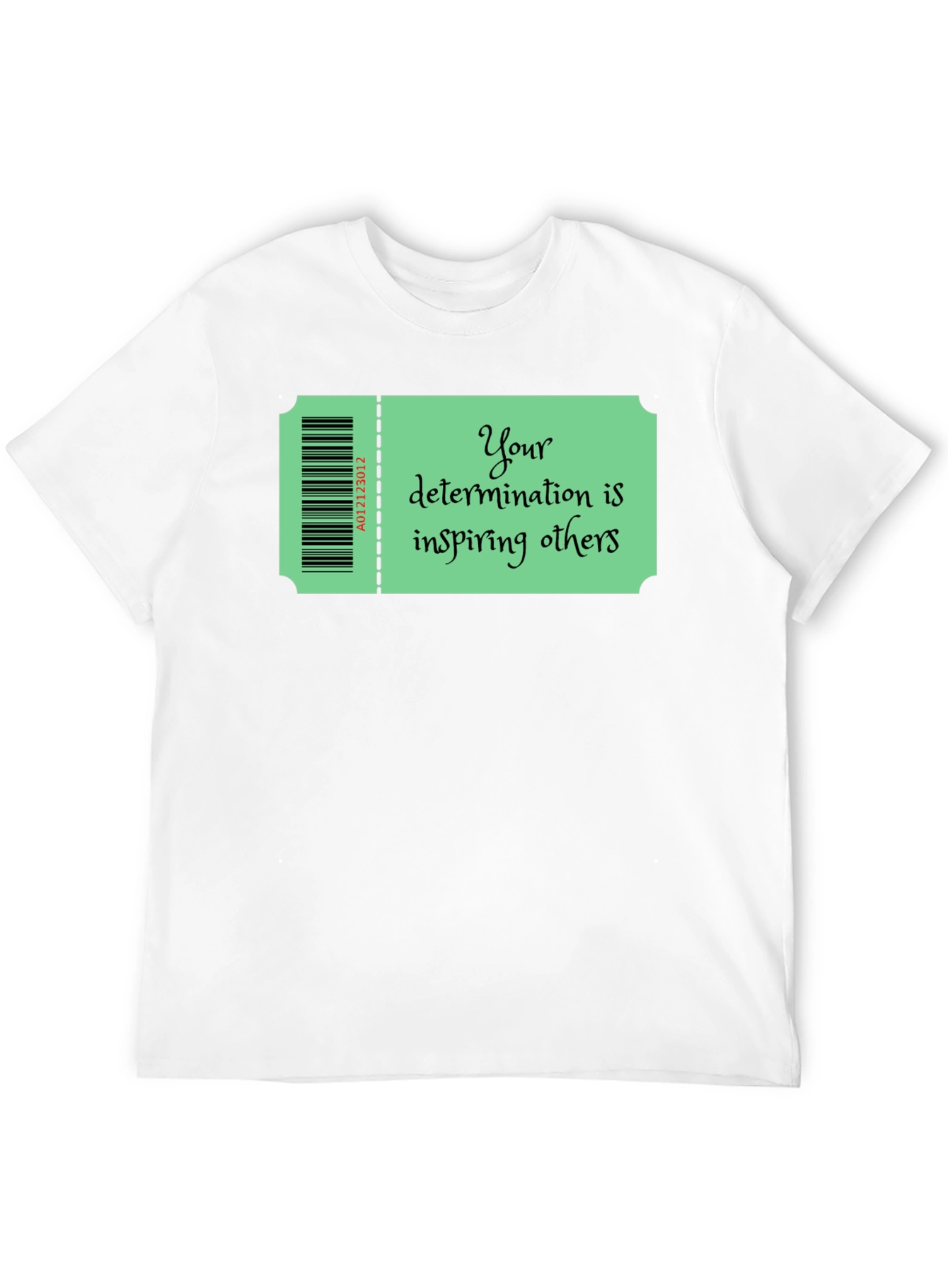 Motivational Ticket Black T-Shirt