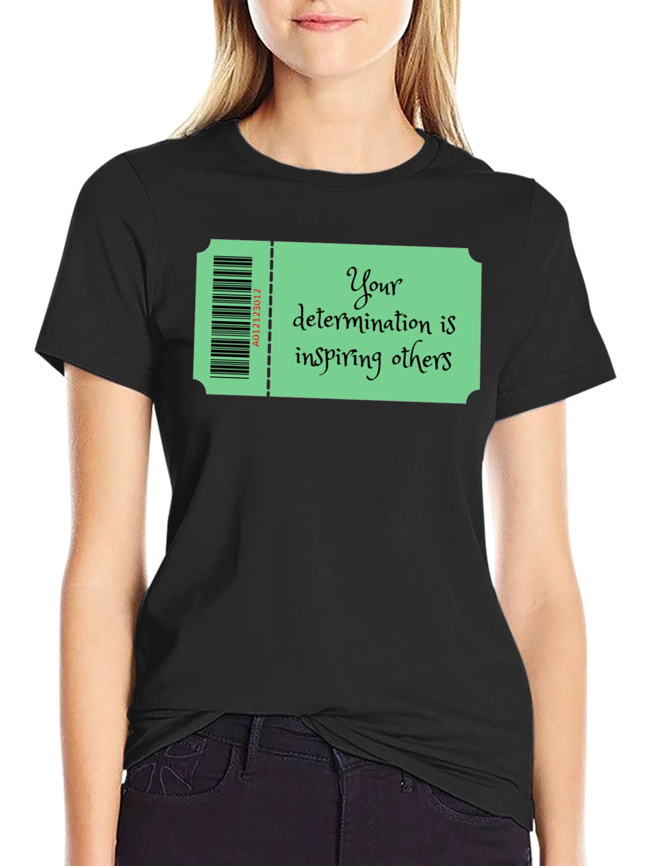 Motivational Ticket Black T-Shirt