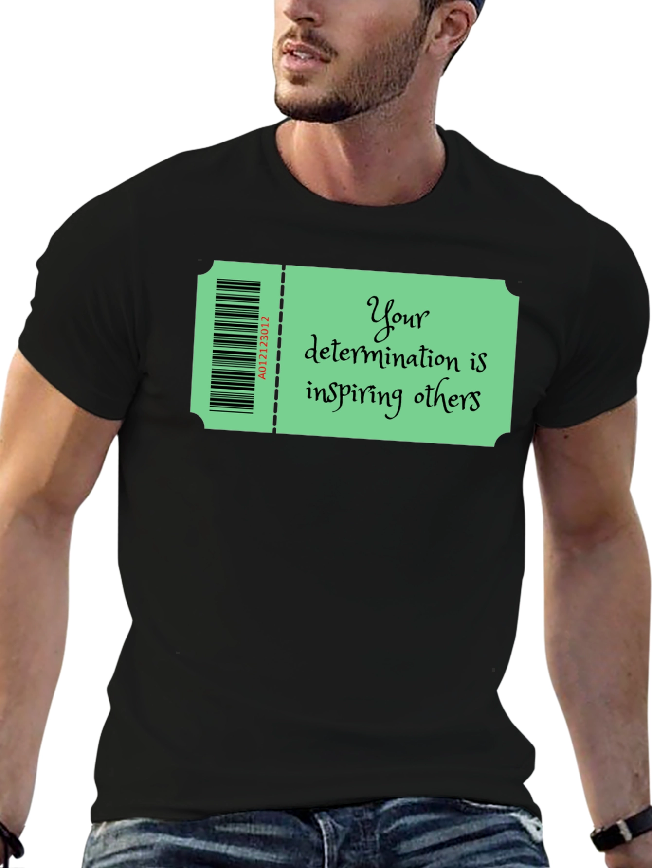 Motivational Ticket Black T-Shirt