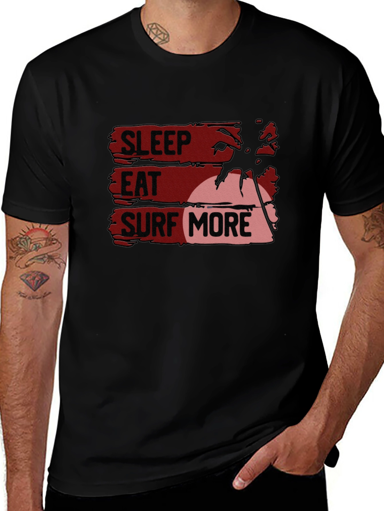 Sleep Eat Surf More Graphic Tee