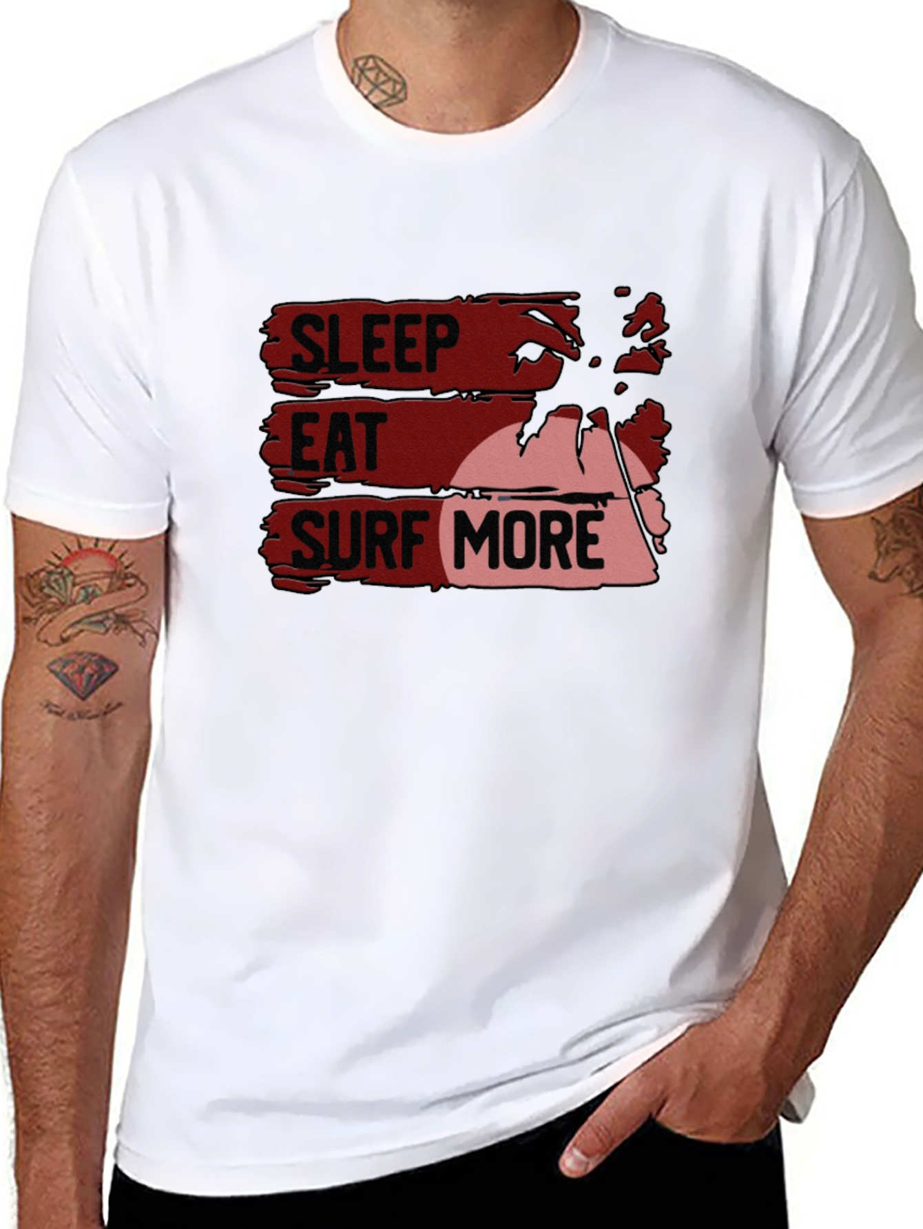 Sleep Eat Surf More Graphic Tee