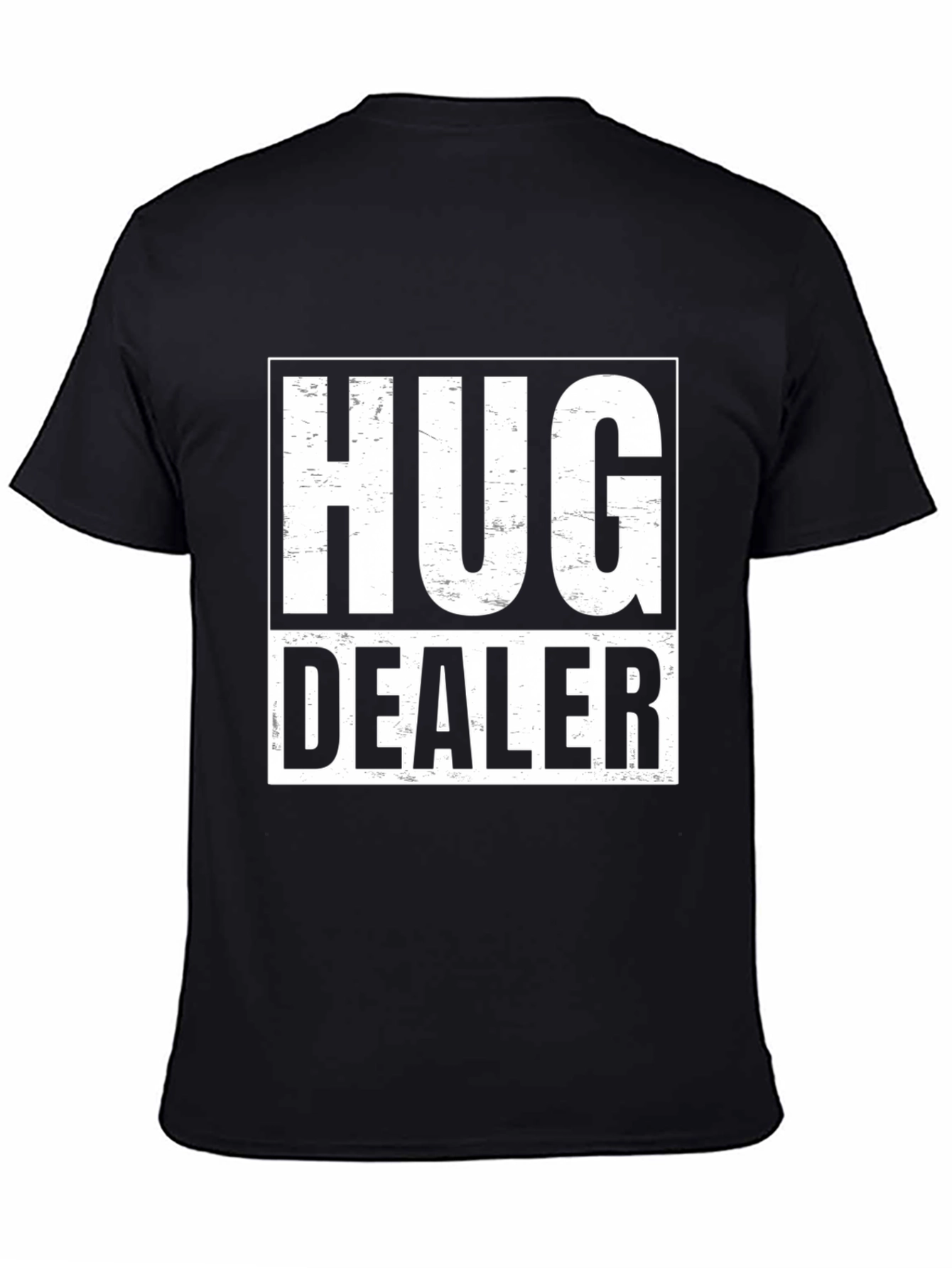 Hug Dealer Graphic T-Shirt - Black Cotton Tee