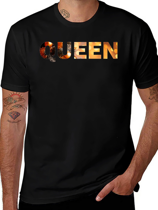 Queen Graphic Tee - Black Cotton T-Shirt