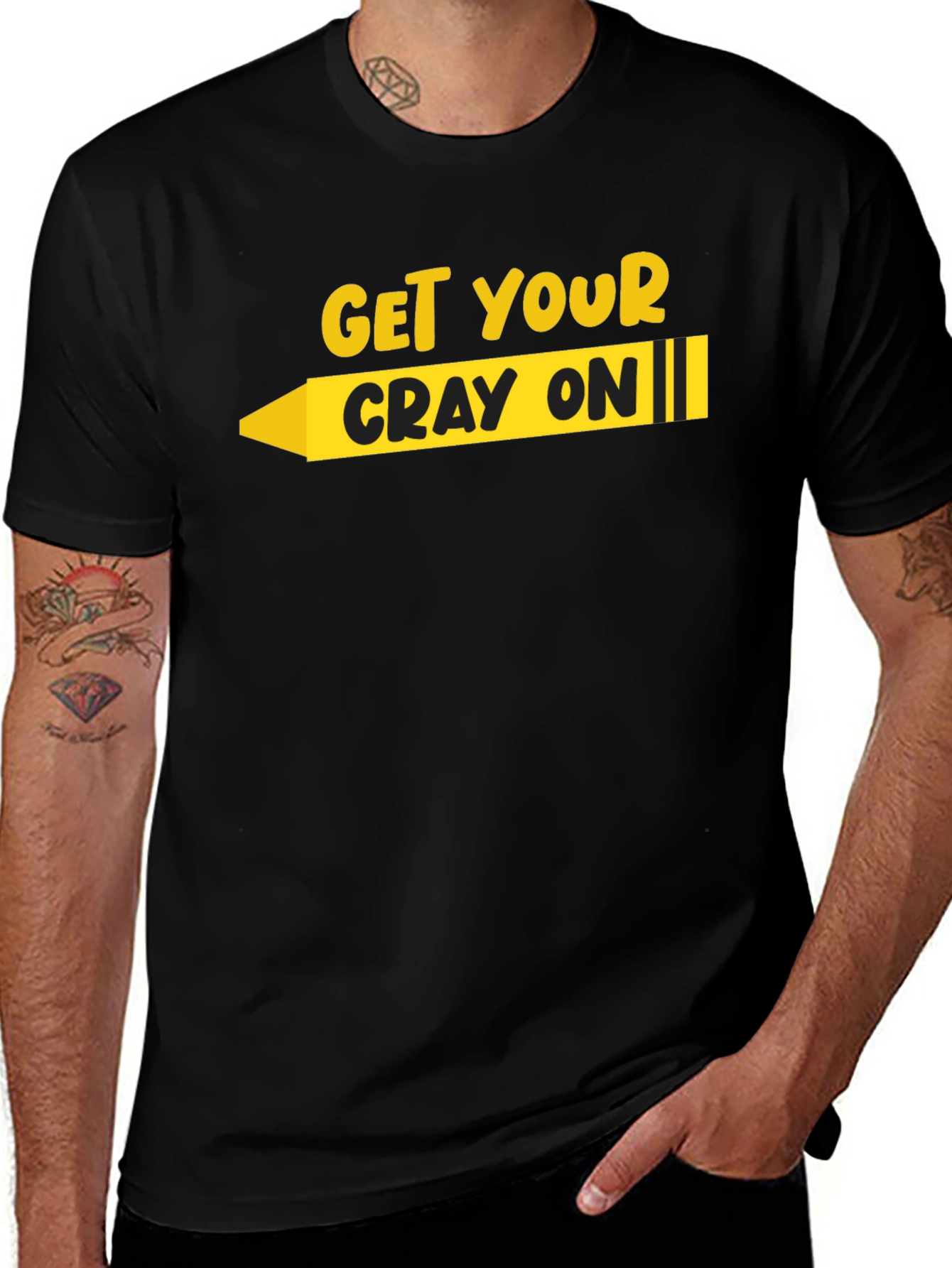 Get Your Cray On T-Shirt - Black Graphic Tee