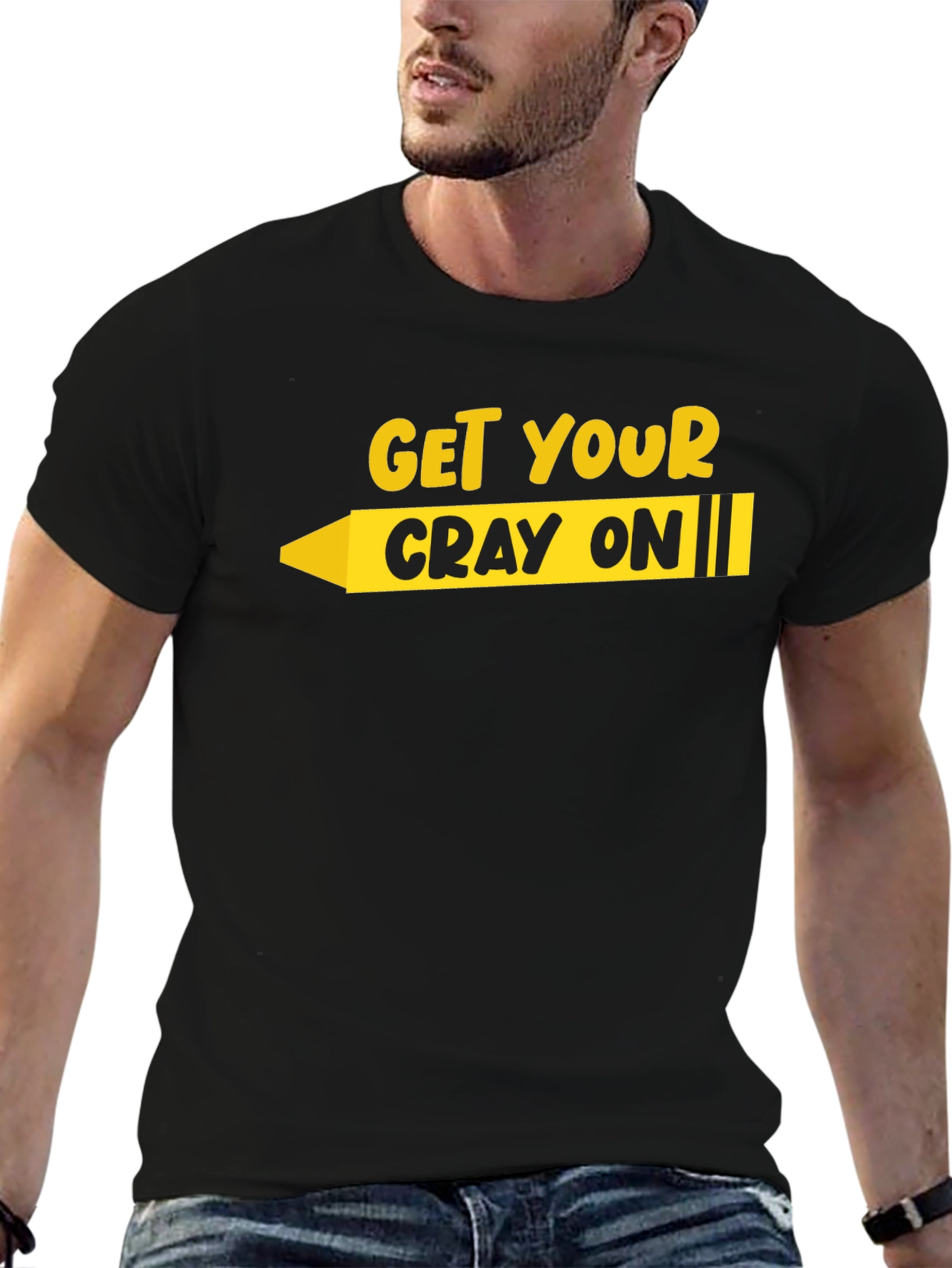 Get Your Cray On T-Shirt - Black Graphic Tee