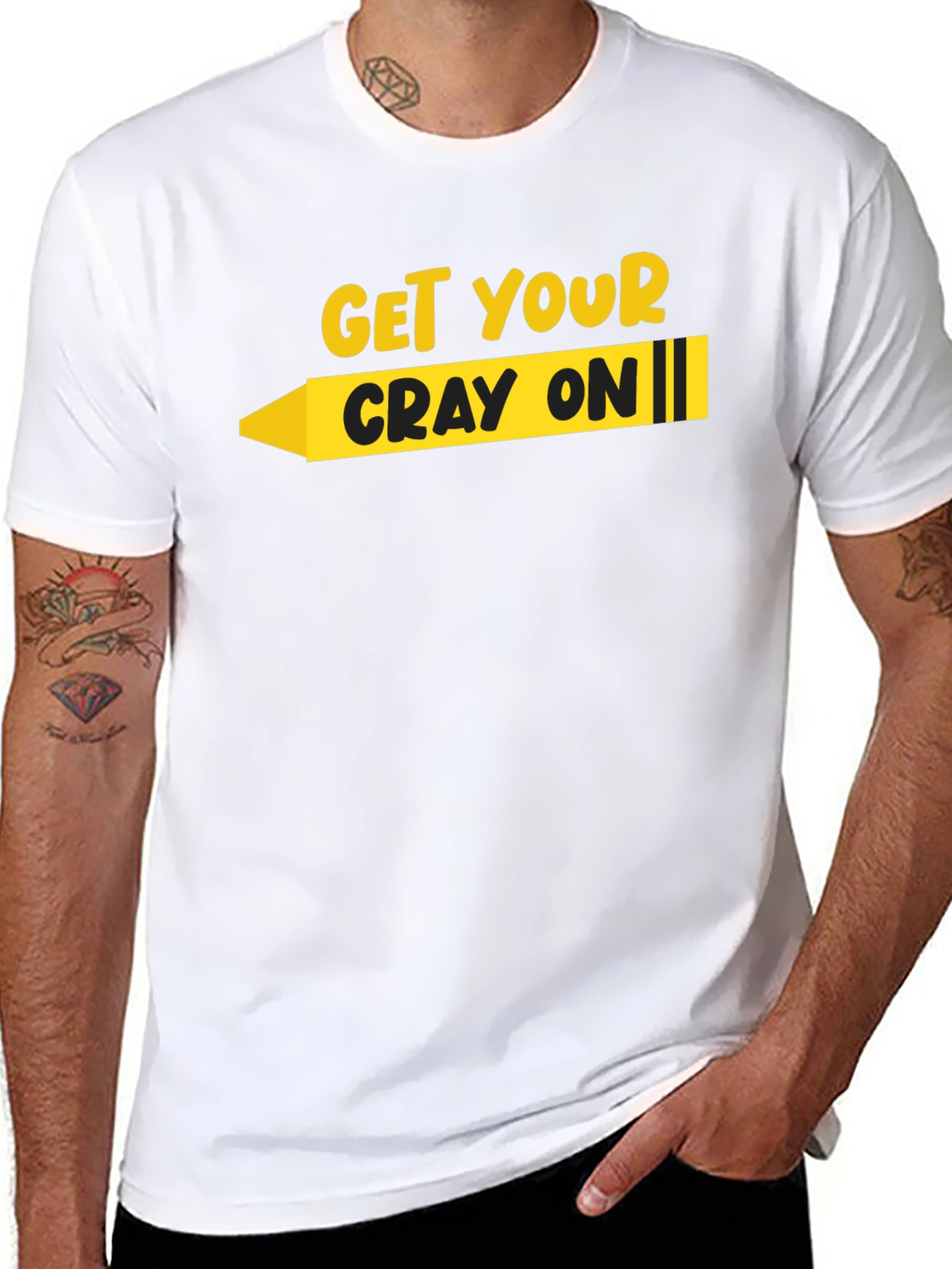 Get Your Cray On T-Shirt - Black Graphic Tee