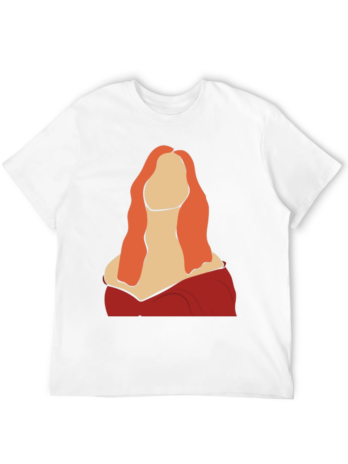 Abstract Woman Graphic Tee - Black