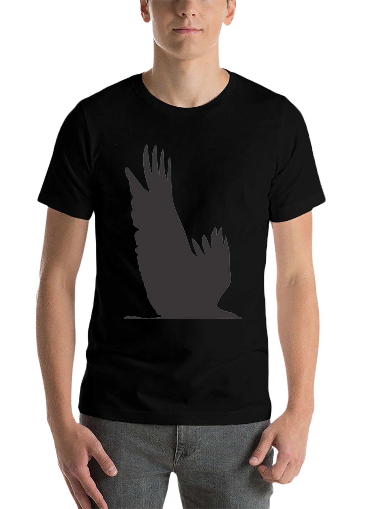Raven Silhouette Black T-Shirt